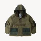 REWORK® POP-OVER WAX JACKET - N° 030 Accessories GREEN / X-LARGE - BRUT Clothing US