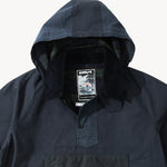 REWORK® POP-OVER WAX JACKET - N° 015 Coats & Jackets BLUE / MEDIUM - BRUT Clothing US