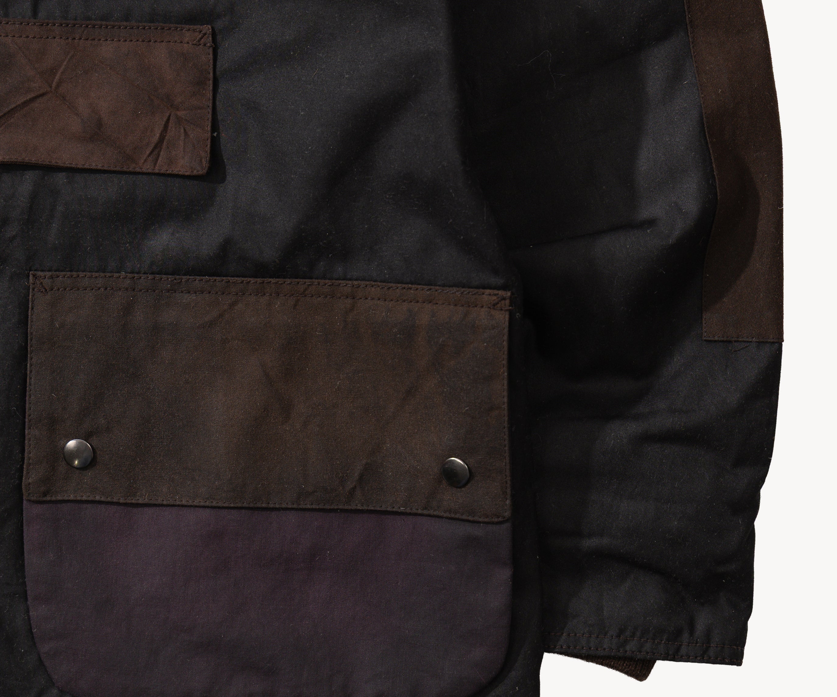 REWORK® POP-OVER WAX JACKET - N° 024 Accessories BROWN / LARGE - BRUT Clothing US
