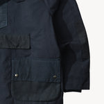 REWORK® POP-OVER WAX JACKET - N° 015 Coats & Jackets BLUE / MEDIUM - BRUT Clothing US