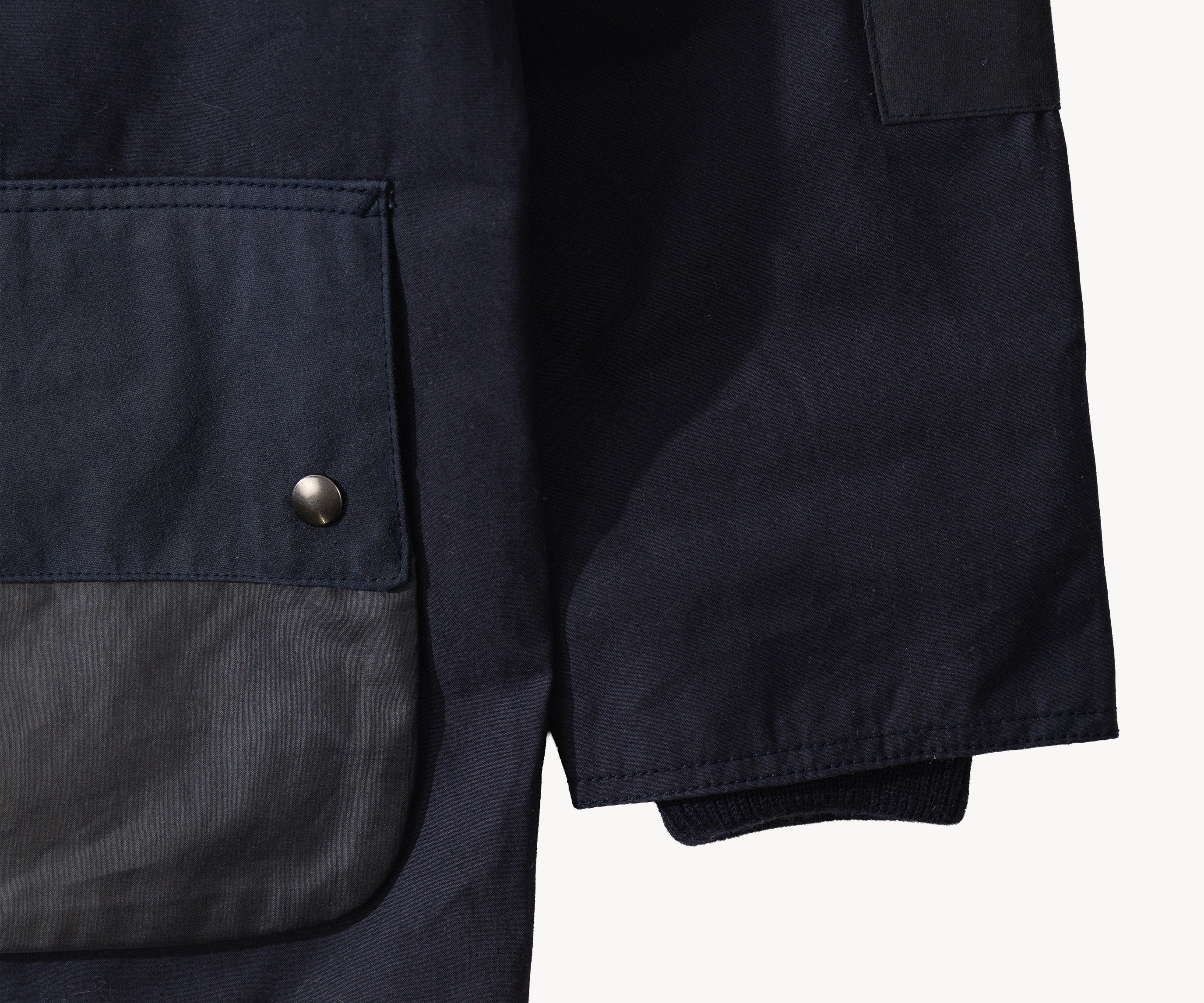 REWORK® POP-OVER WAX JACKET - N° 035 Accessories BLUE / X-LARGE - BRUT Clothing US