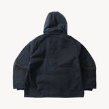 REWORK® POP-OVER WAX JACKET - N° 015 Coats & Jackets BLUE / MEDIUM - BRUT Clothing US