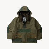REWORK® POP-OVER WAX JACKET - N° 003 Coats & Jackets BROWN / SMALL - BRUT Clothing US