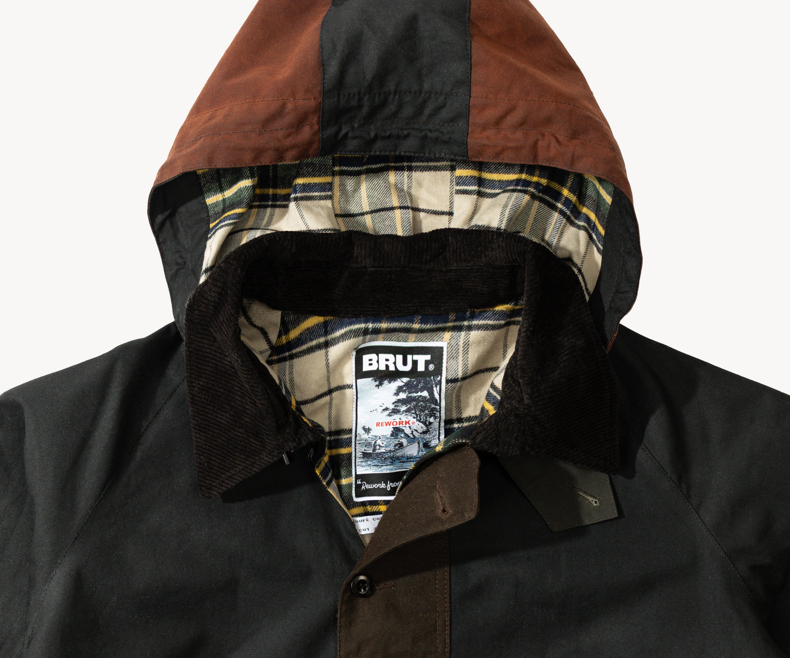 REWORK® POP-OVER WAX JACKET - N° 004 Coats & Jackets BLUE / SMALL - BRUT Clothing US