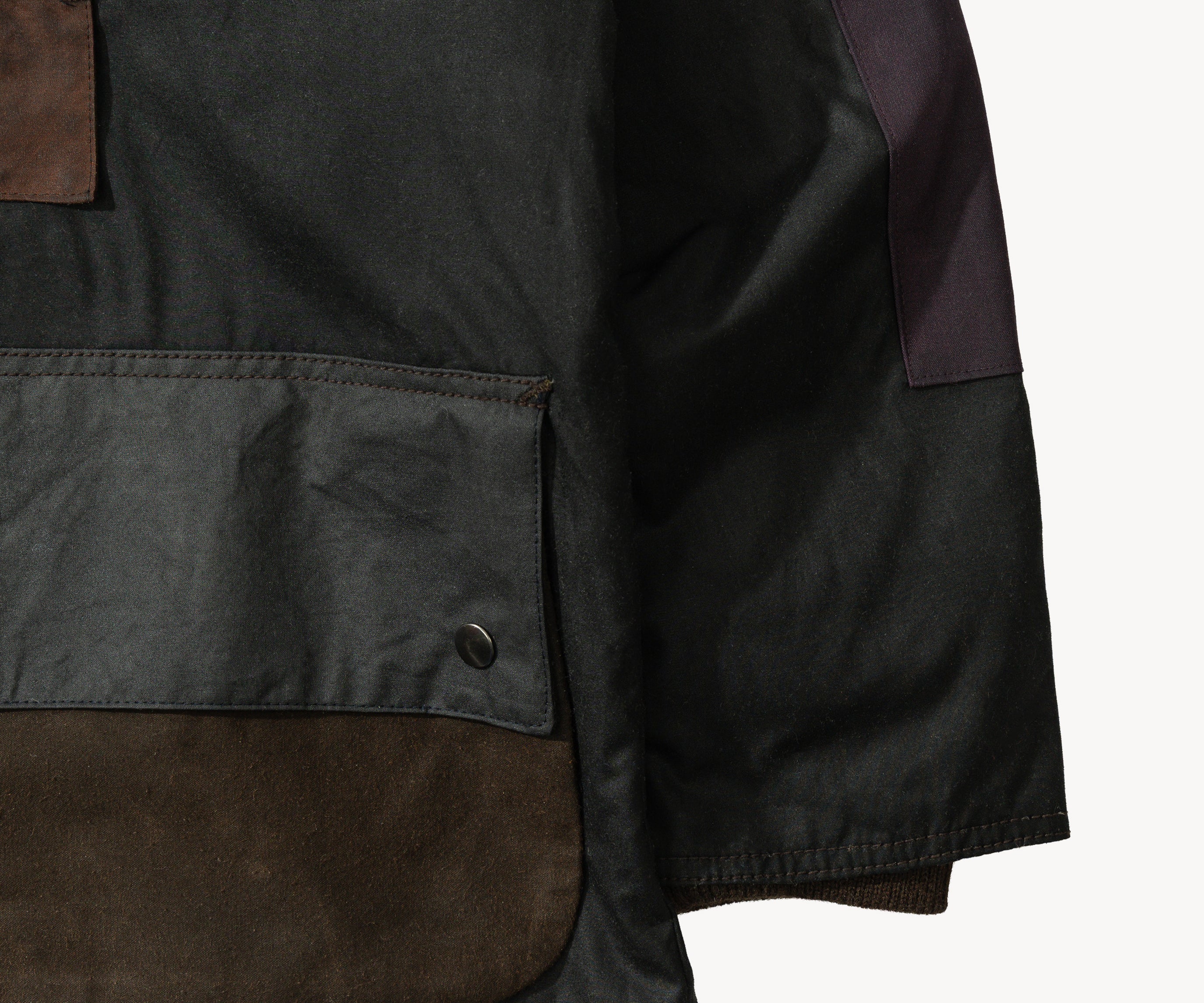 REWORK® POP-OVER WAX JACKET - N° 004 Coats & Jackets BLUE / SMALL - BRUT Clothing US