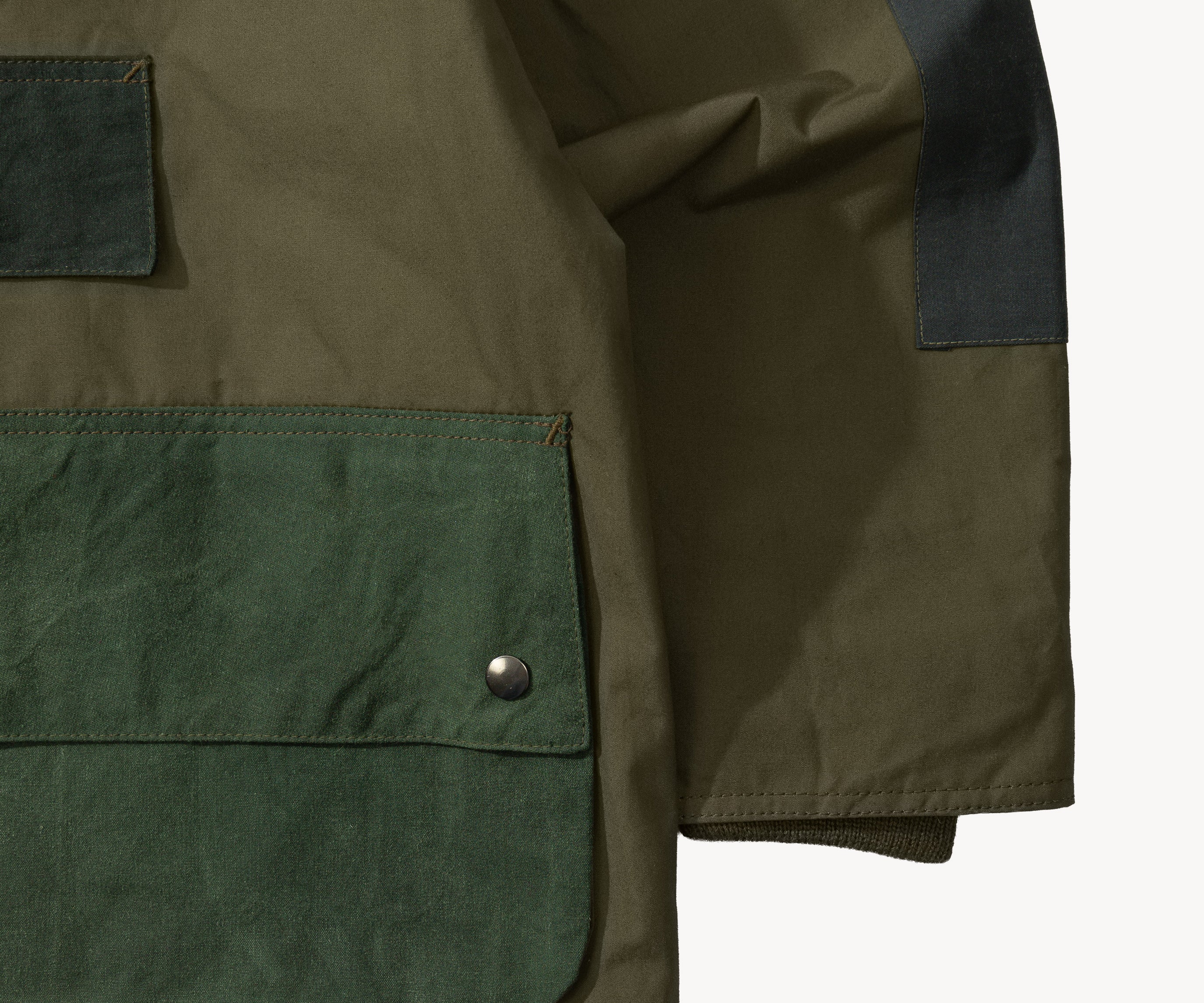 REWORK® POP-OVER WAX JACKET - N° 009 Accessories GREEN / MEDIUM - BRUT Clothing US