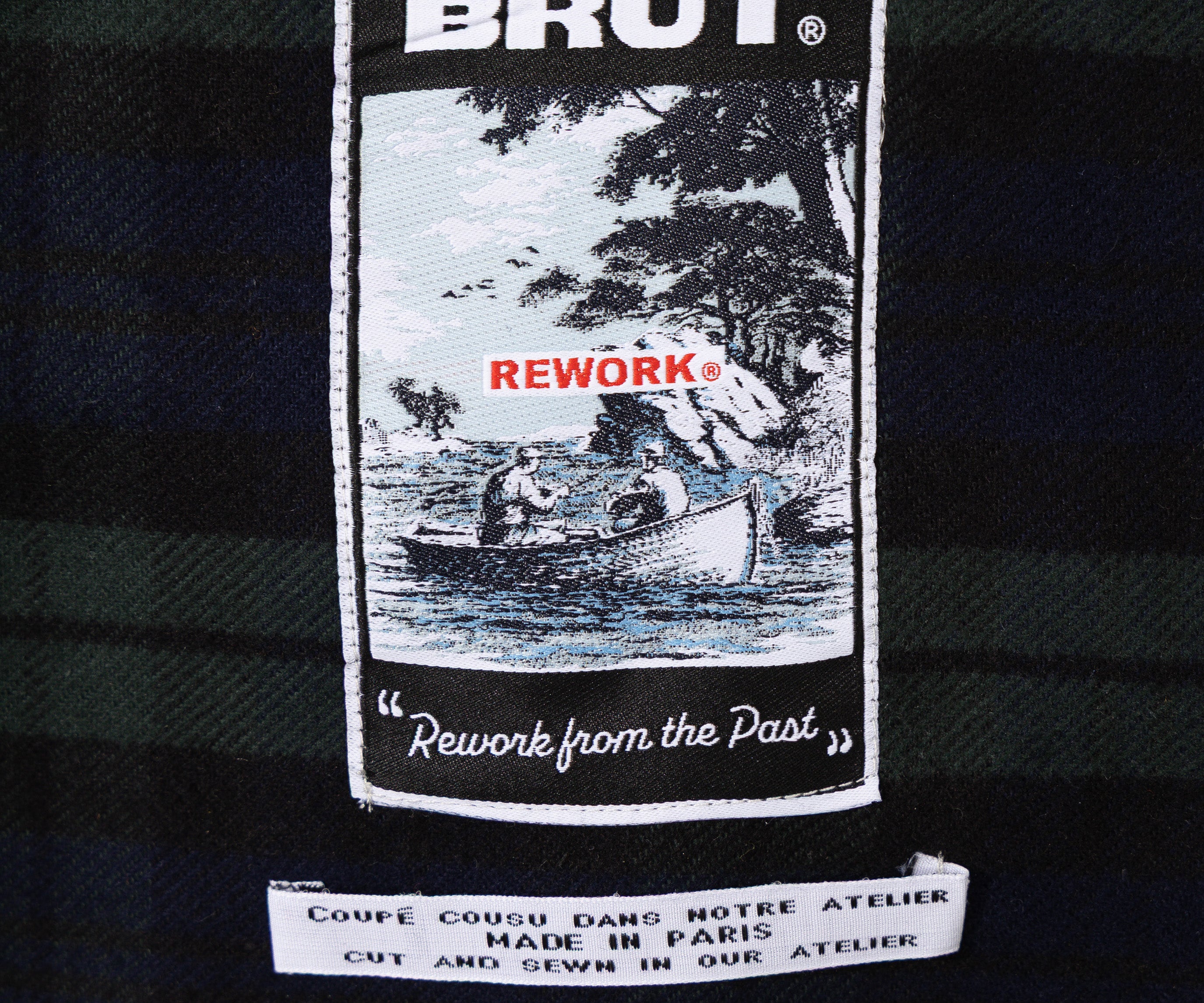 REWORK® POP-OVER WAX JACKET - N° 035 Accessories BLUE / X-LARGE - BRUT Clothing US