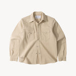 THE WESTERN DENIM SHIRT Shirts X-SMALL / ECRU - BRUT Clothing US