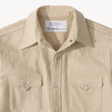 THE WESTERN DENIM SHIRT Shirts X-SMALL / ECRU - BRUT Clothing US