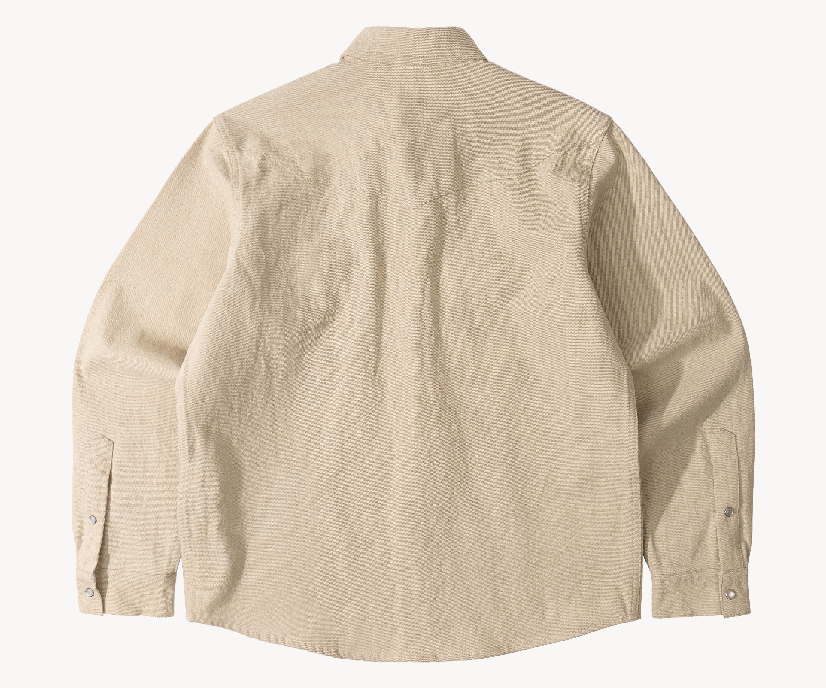 THE WESTERN DENIM SHIRT Shirts X-SMALL / ECRU - BRUT Clothing US