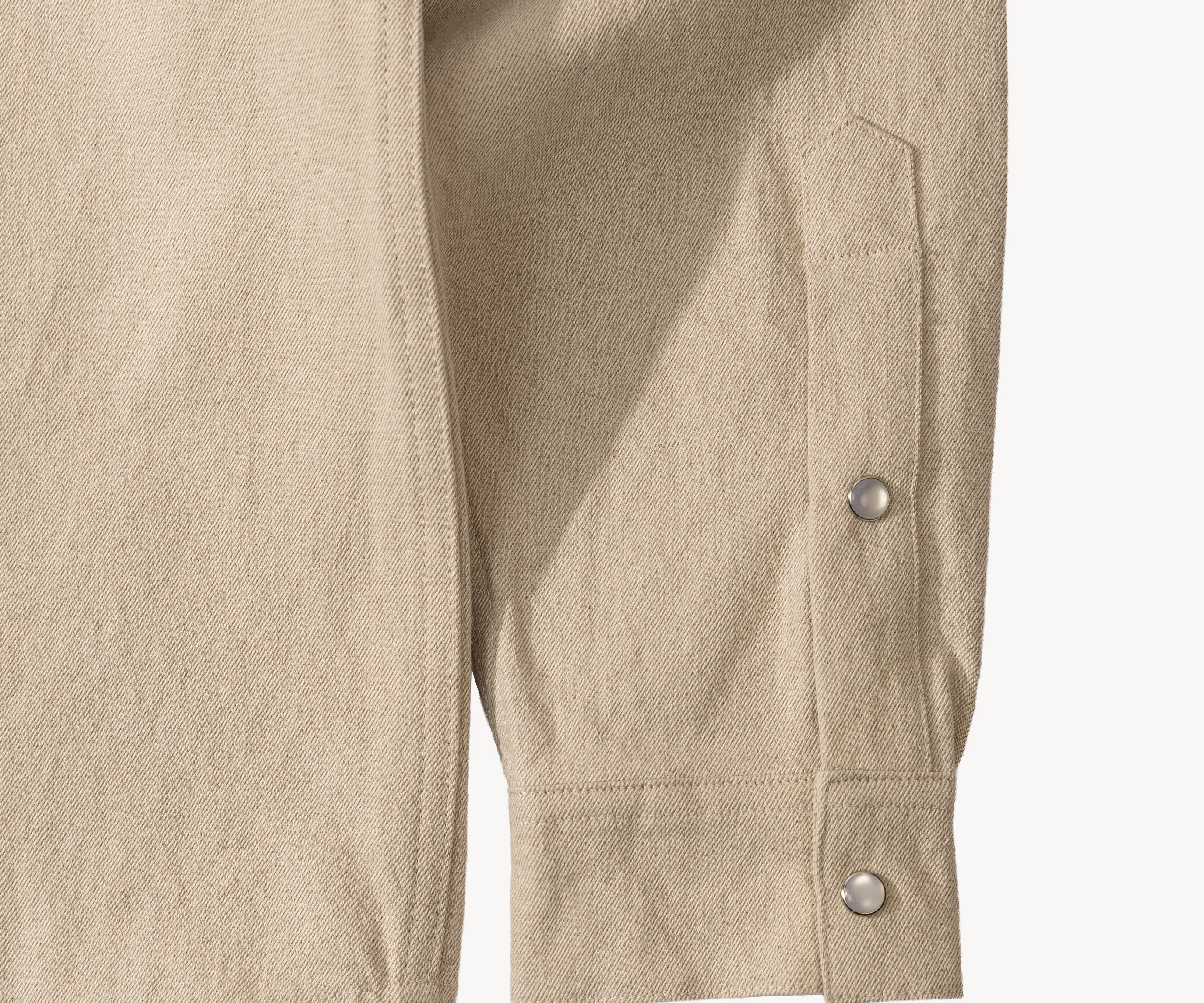 THE WESTERN DENIM SHIRT Shirts X-SMALL / ECRU - BRUT Clothing US