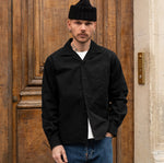 THE RETIREE POPLIN SHIRT Shirts X-SMALL / BLACK - BRUT Clothing US
