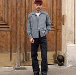 THE RETIREE POPLIN SHIRT Shirts X-SMALL / BLUE - BRUT Clothing US