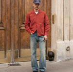 THE RETIREE POPLIN SHIRT Shirts X-SMALL / RED - BRUT Clothing US