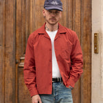 THE RETIREE POPLIN SHIRT Shirts X-SMALL / RED - BRUT Clothing US