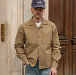 THE RETIREE POPLIN SHIRT Shirts X-SMALL / KHAKI - BRUT Clothing US
