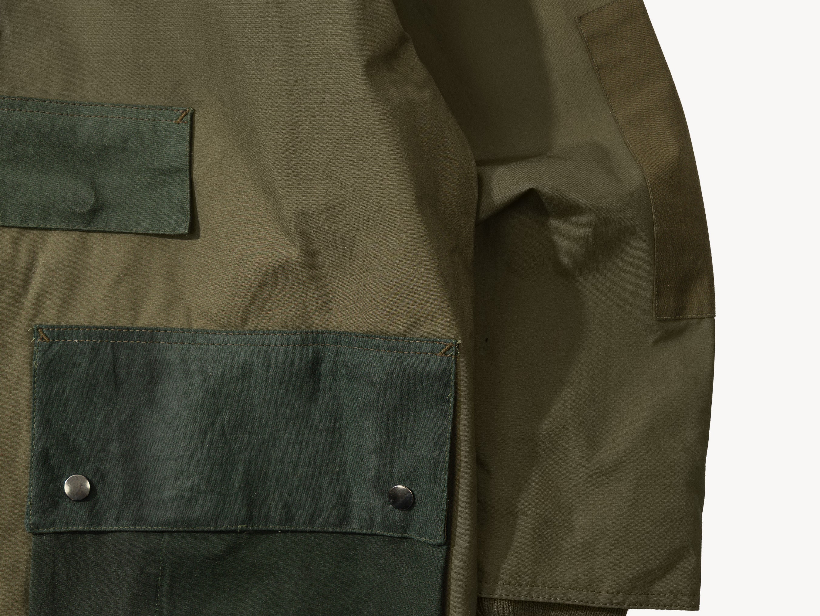 REWORK® POP-OVER WAX JACKET - N° 016 Accessories GREEN / LARGE - BRUT Clothing US