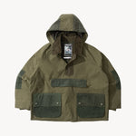 REWORK® POP-OVER WAX JACKET - N° 017 Accessories GREEN / LARGE - BRUT Clothing US