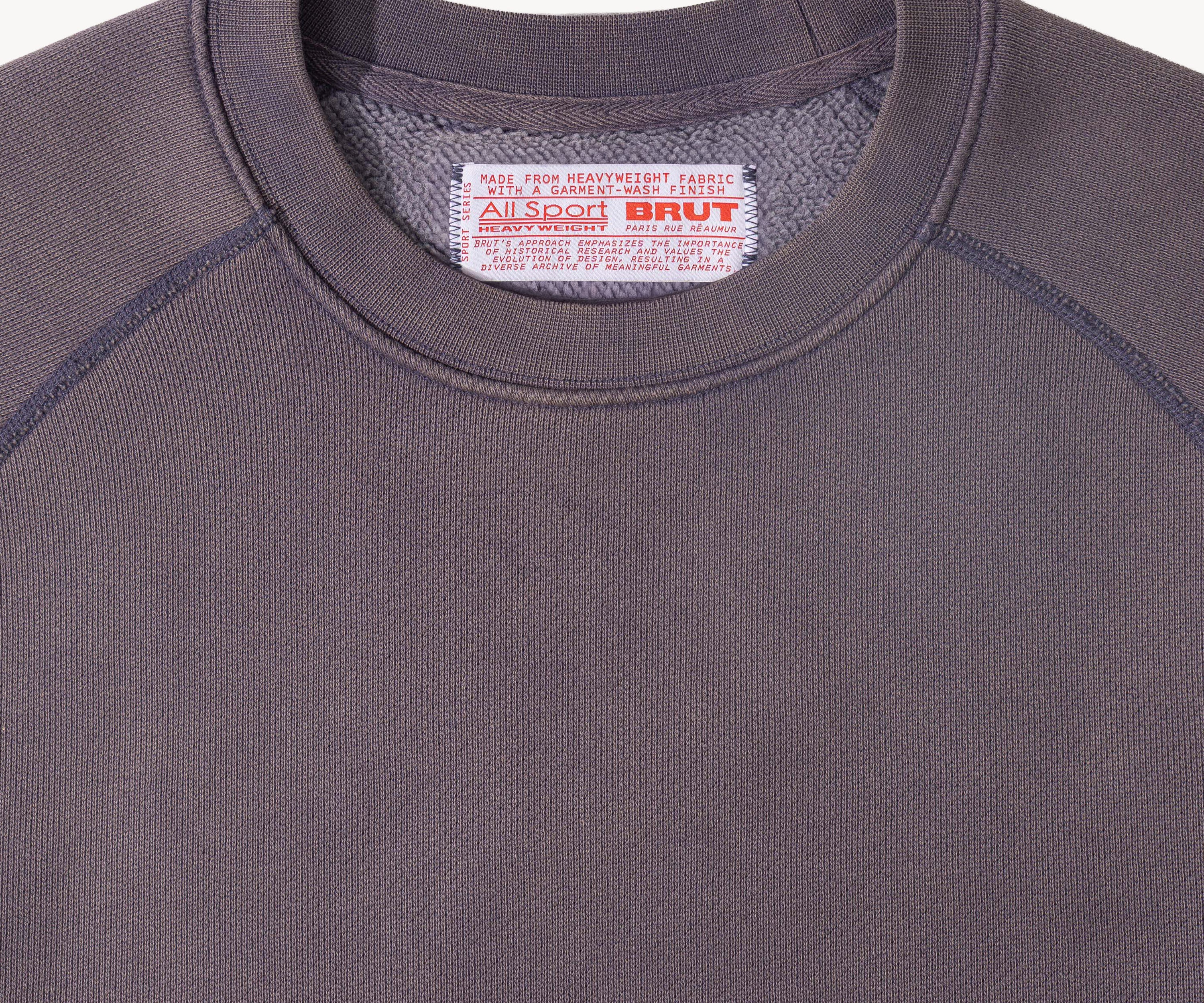 THE CROPPED CREWNECK Knitwear X-SMALL / SEAL - BRUT Clothing US