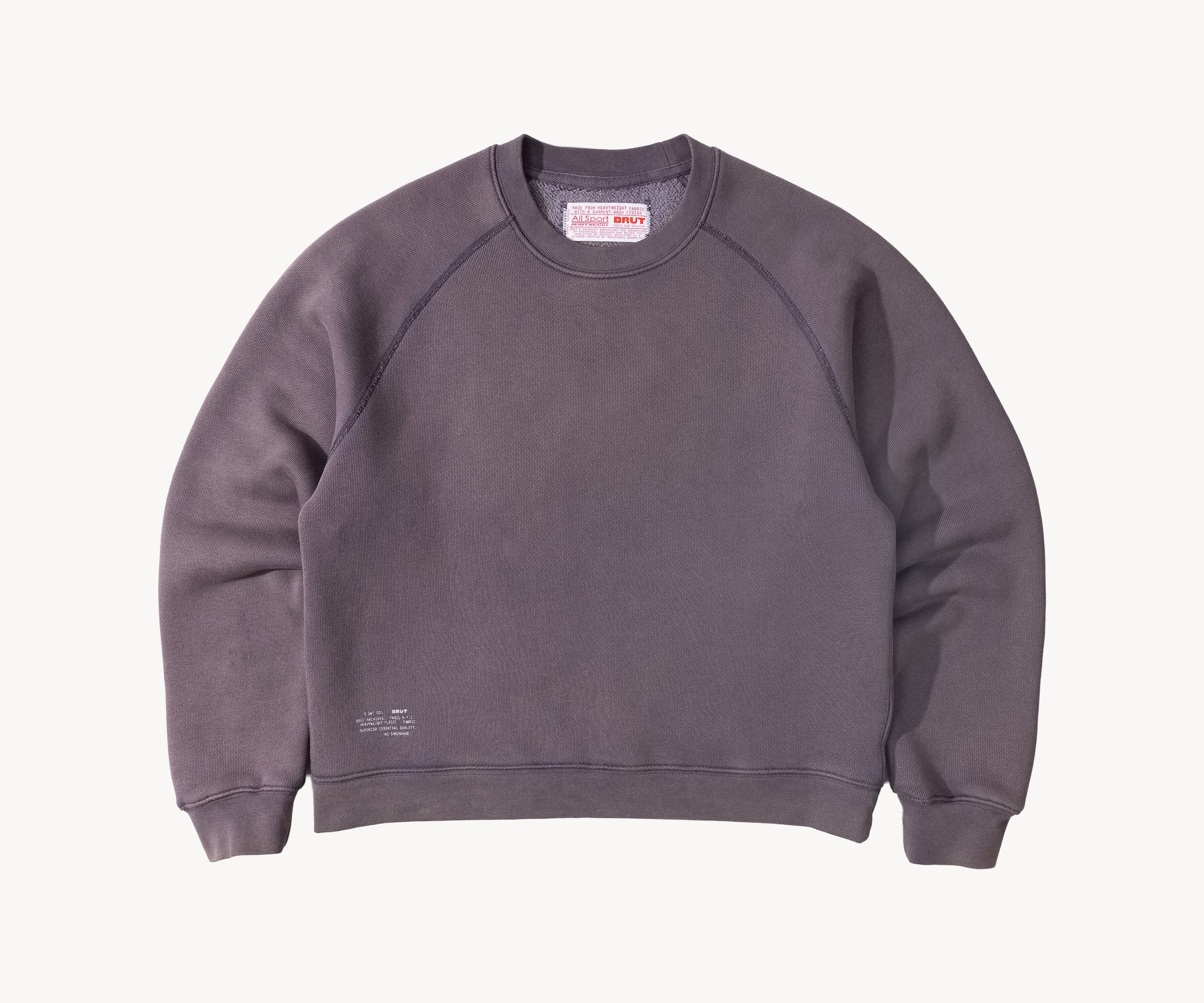 THE CROPPED CREWNECK Knitwear X-SMALL / SEAL - BRUT Clothing US