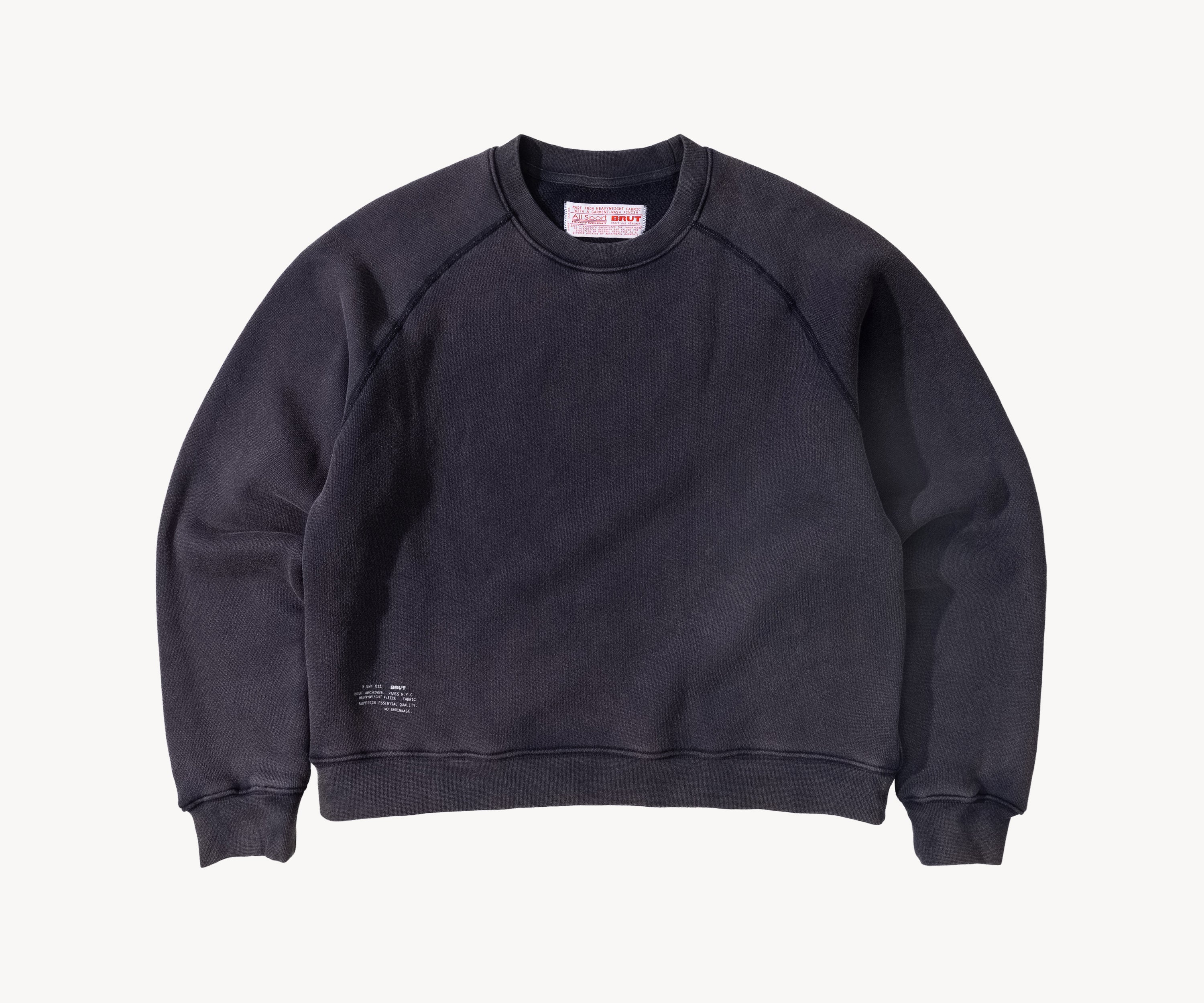 THE CROPPED CREWNECK Knitwear X-SMALL / NAVY - BRUT Clothing US