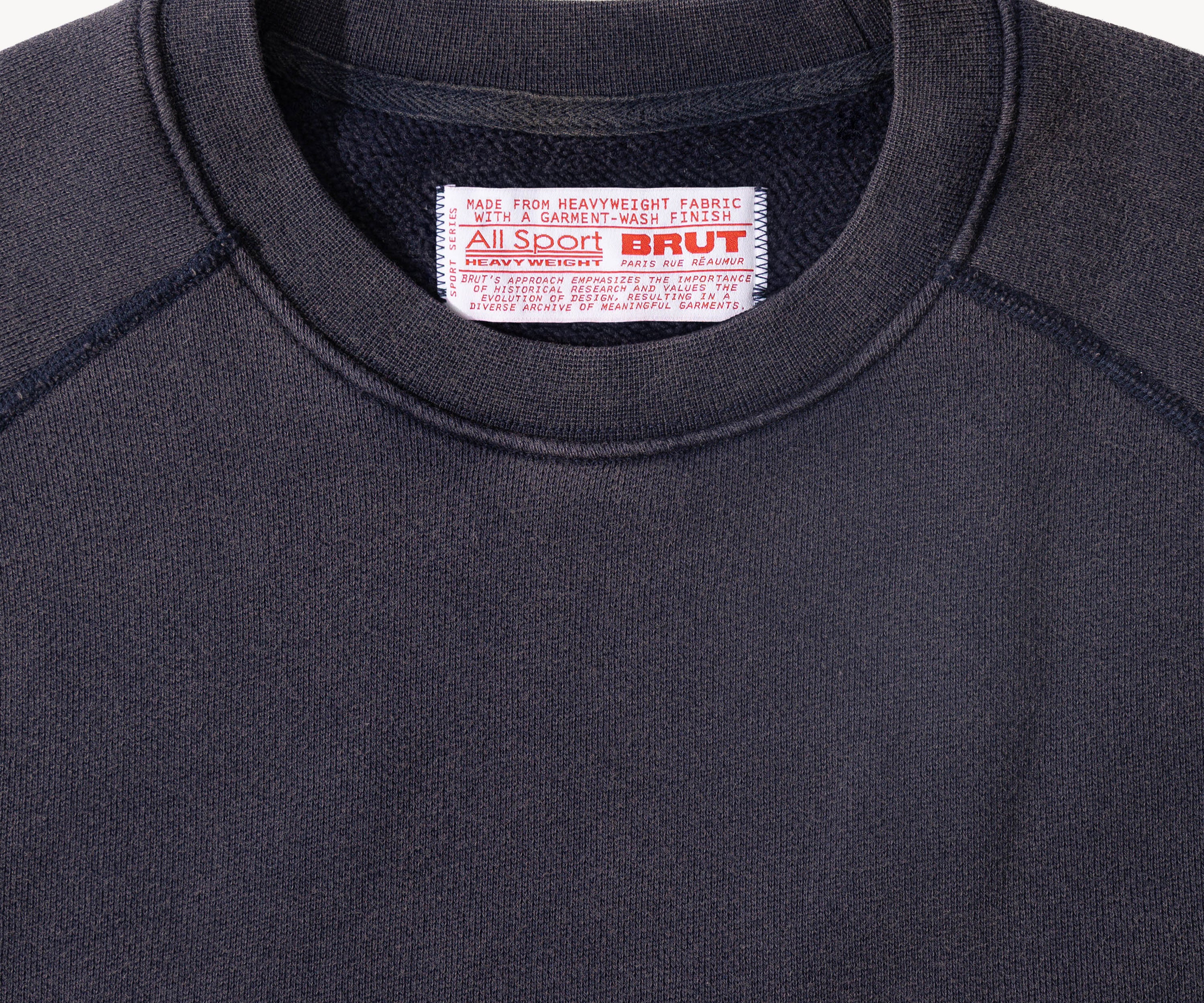 THE CROPPED CREWNECK Knitwear X-SMALL / NAVY - BRUT Clothing US