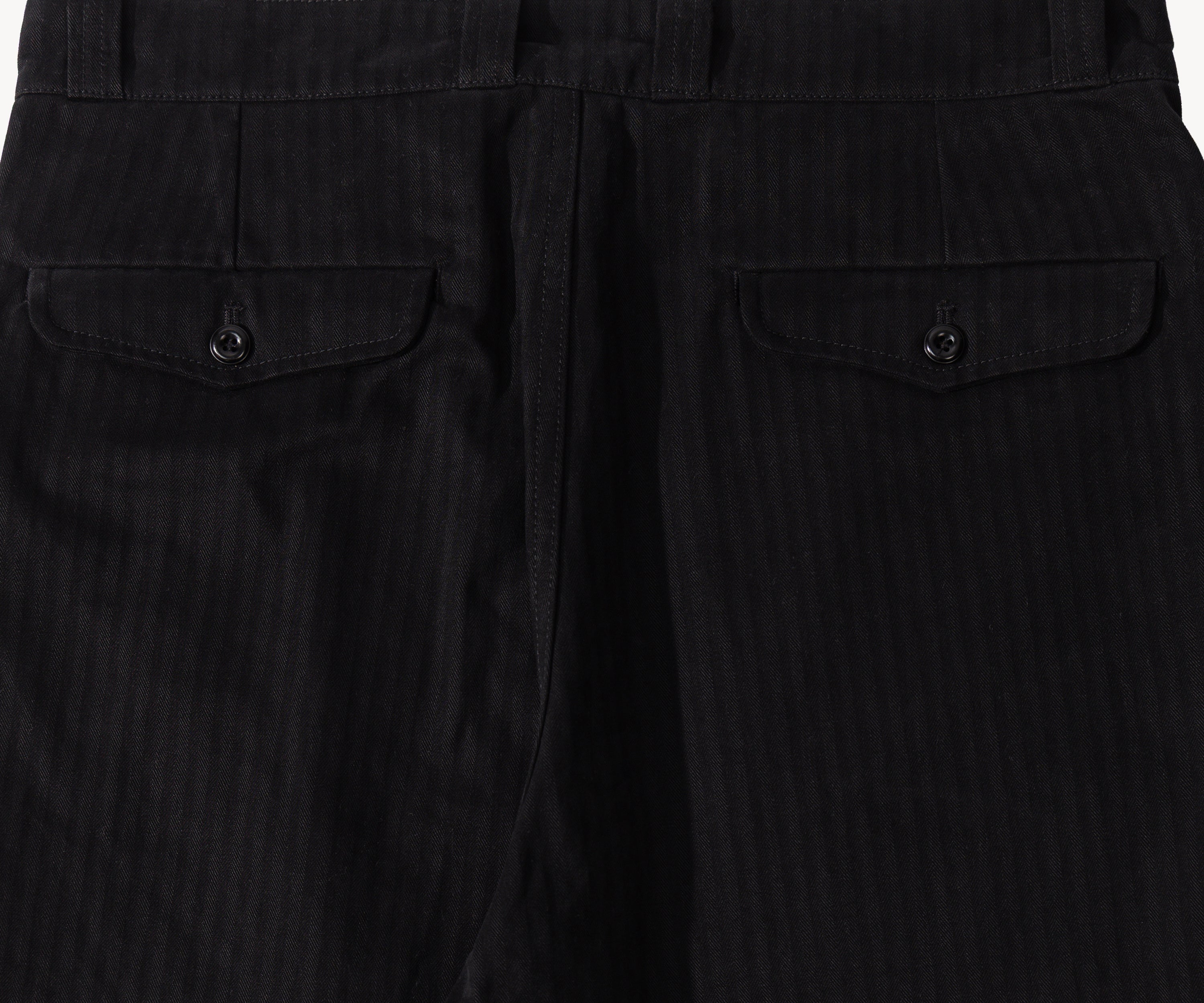 THE DOUBLE PLEAT PANTS Pants US26 / BLACK - BRUT Clothing US