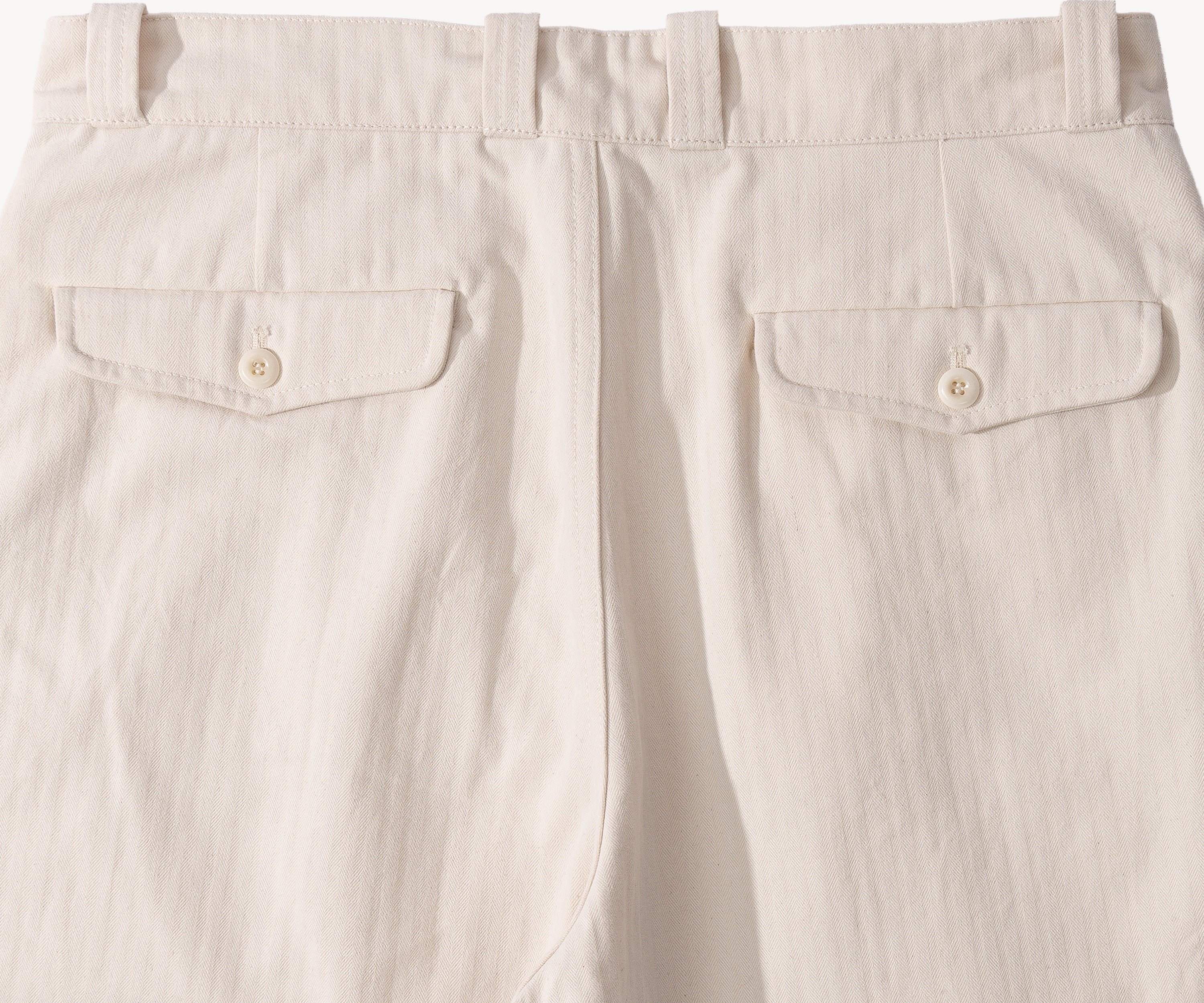 THE DOUBLE PLEAT PANTS Pants US26 / ECRU - BRUT Clothing US