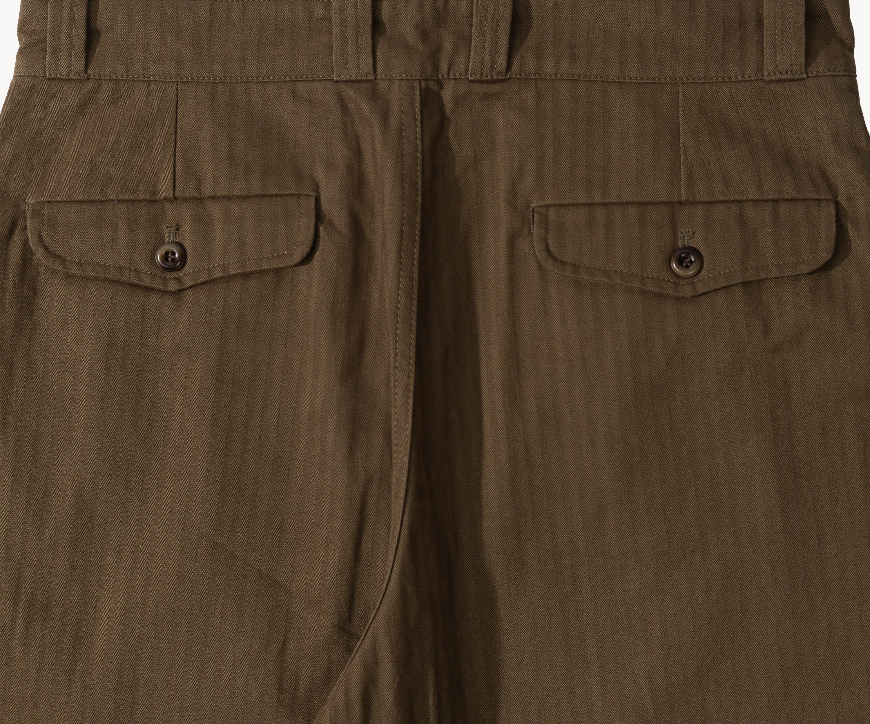 THE DOUBLE PLEAT PANTS Pants US26 / BROWN - BRUT Clothing US