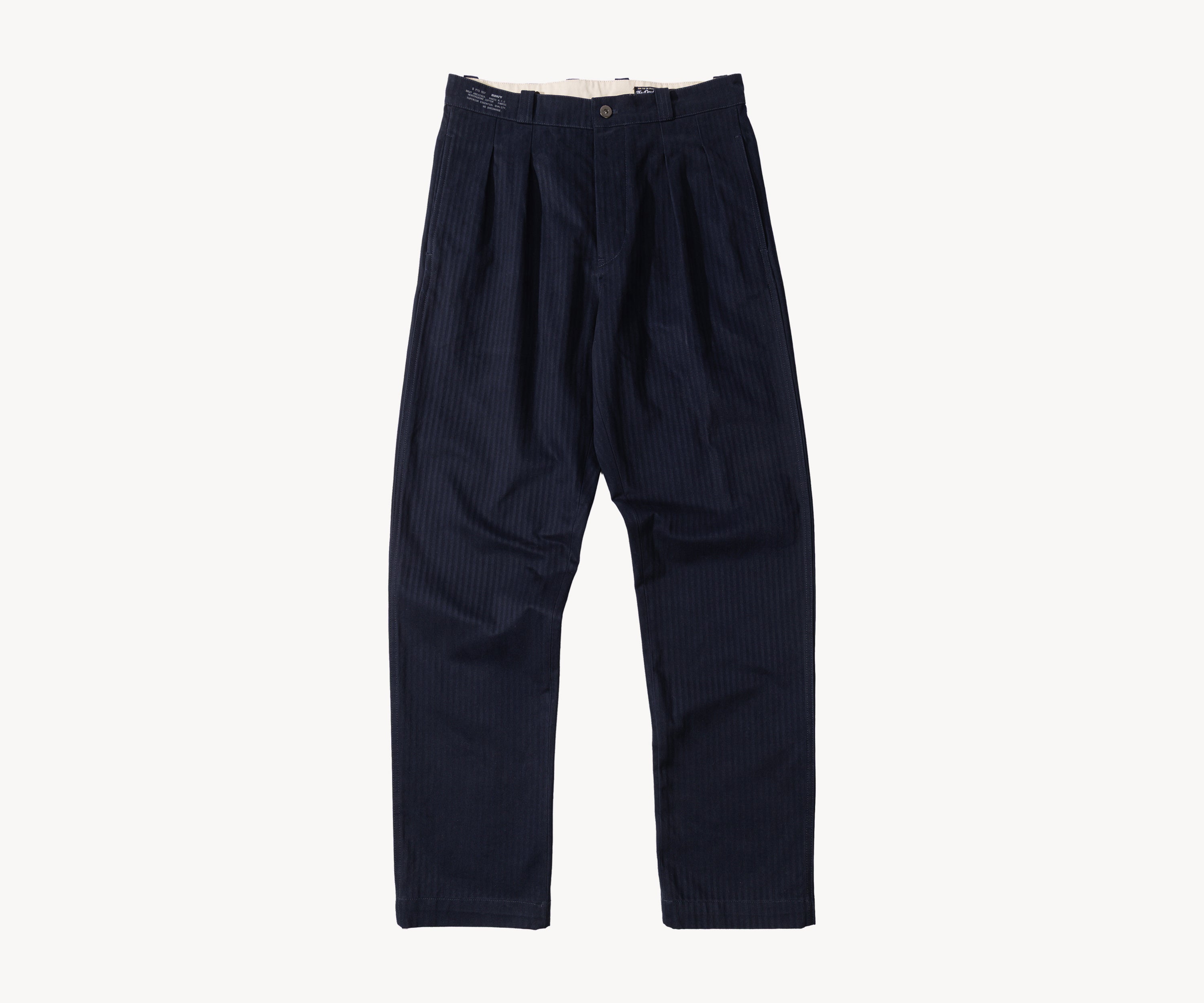 THE DOUBLE PLEAT PANTS Pants US26 / NAVY - BRUT Clothing US