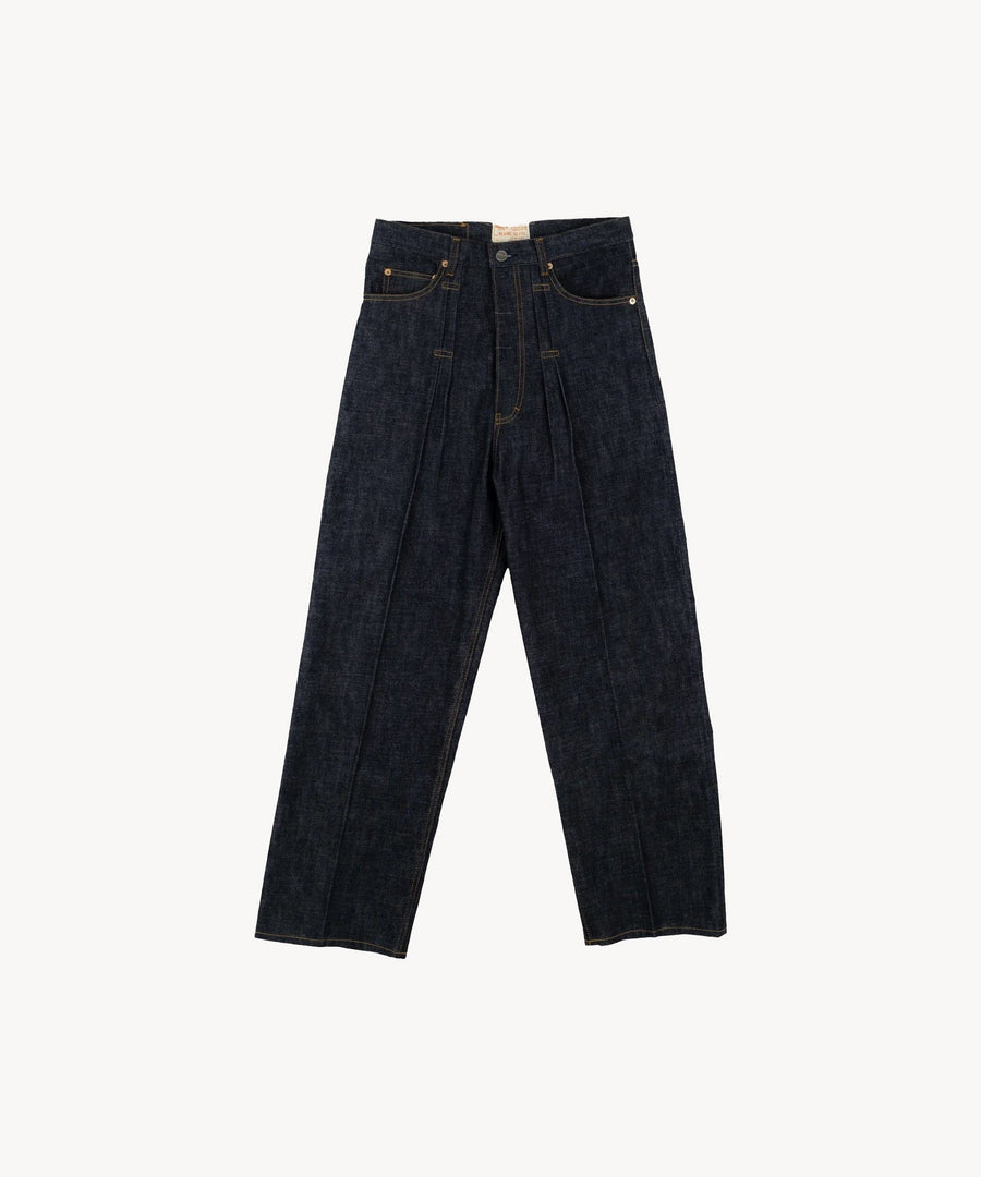 THE DOUBLE PLEATED DENIM