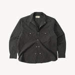 THE WESTERN POPLIN SHIRT Shirts X-SMALL / ANTHRACITE - BRUT Clothing US