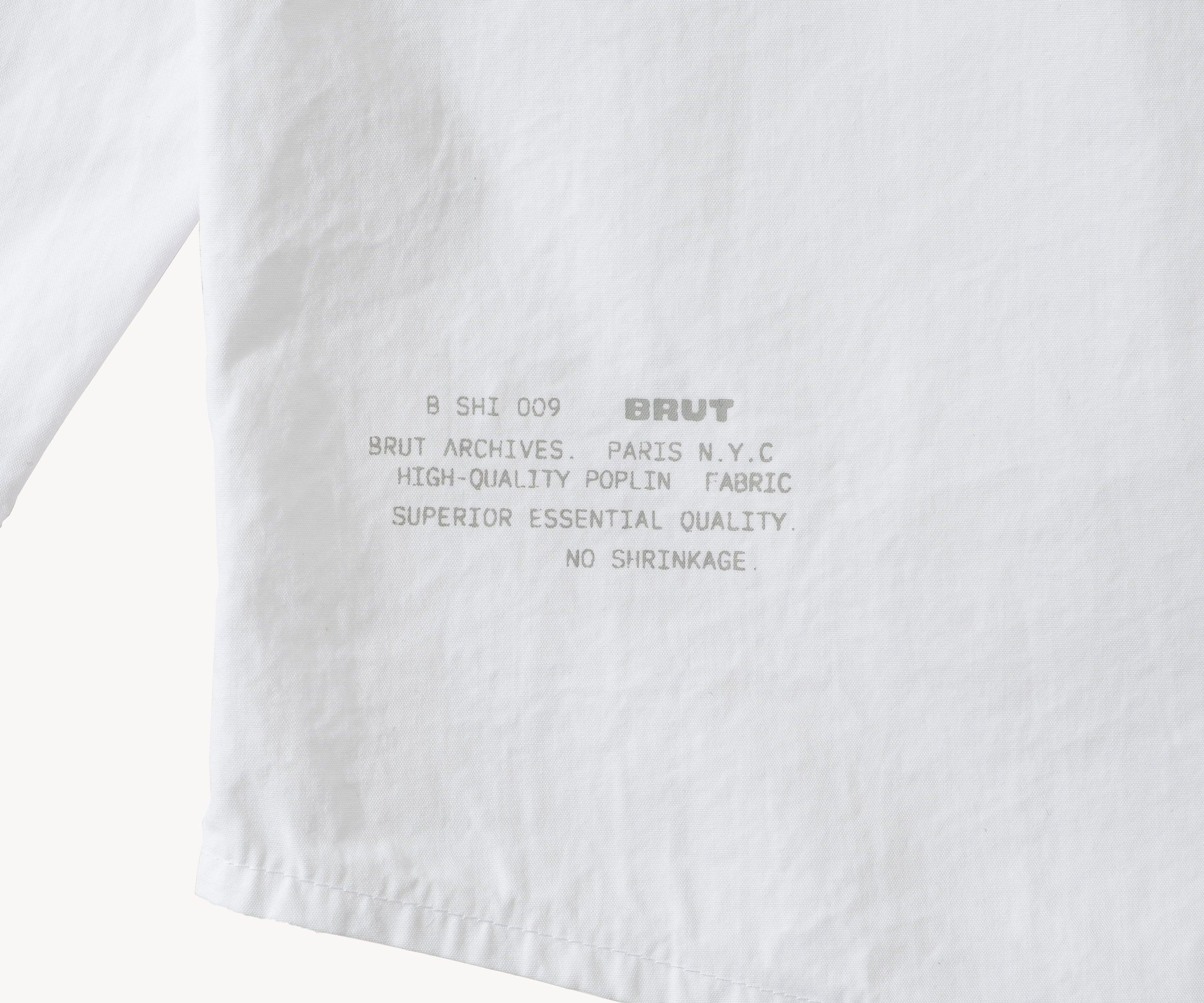 THE WESTERN POPLIN SHIRT Shirts X-SMALL / WHITE - BRUT Clothing US
