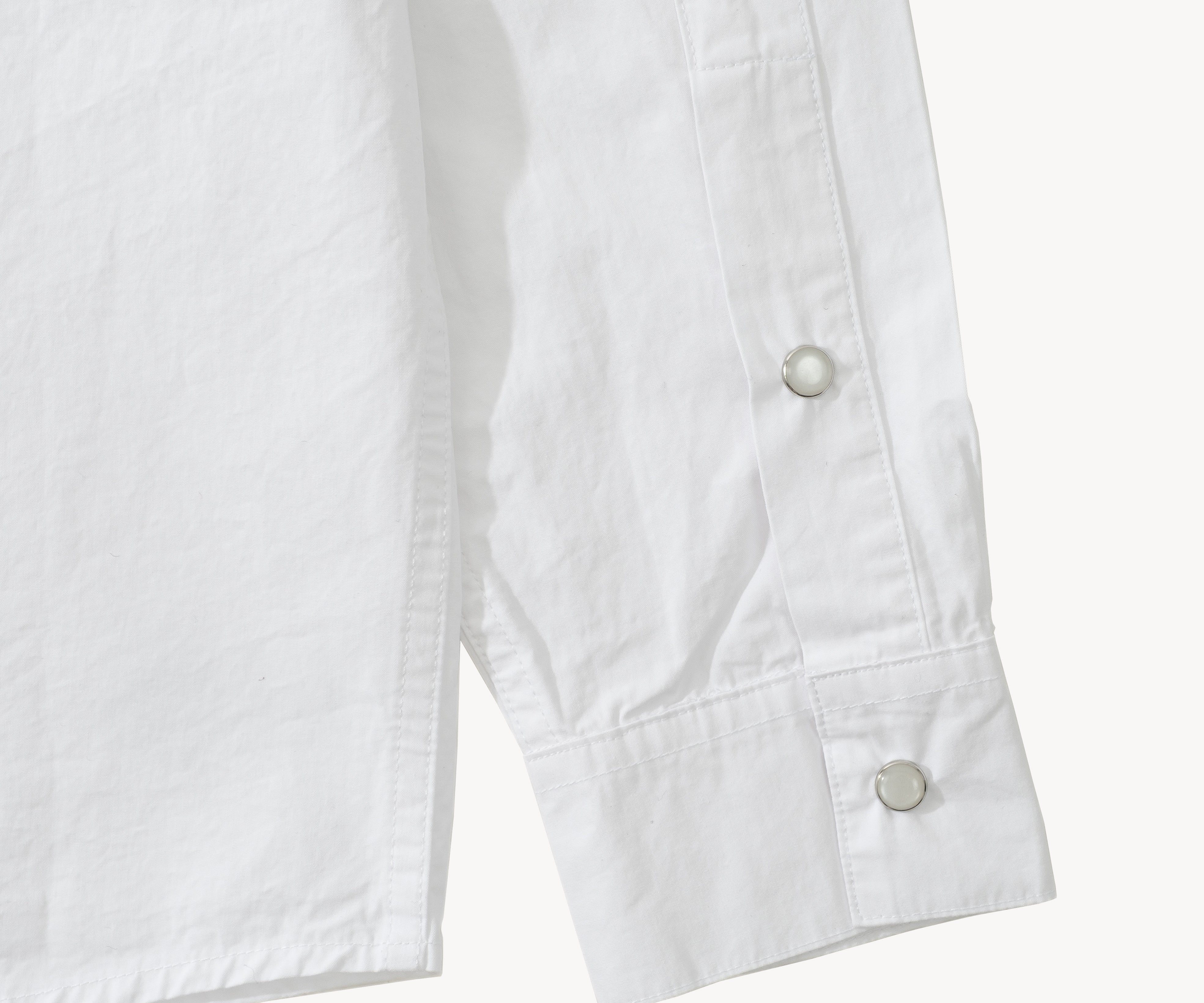 THE WESTERN POPLIN SHIRT Shirts X-SMALL / WHITE - BRUT Clothing US