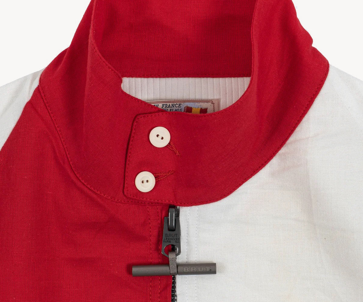 REWORK® FLAG JACKET Coats & Jackets X-SMALL / RED / WHITE - BRUT Clothing US