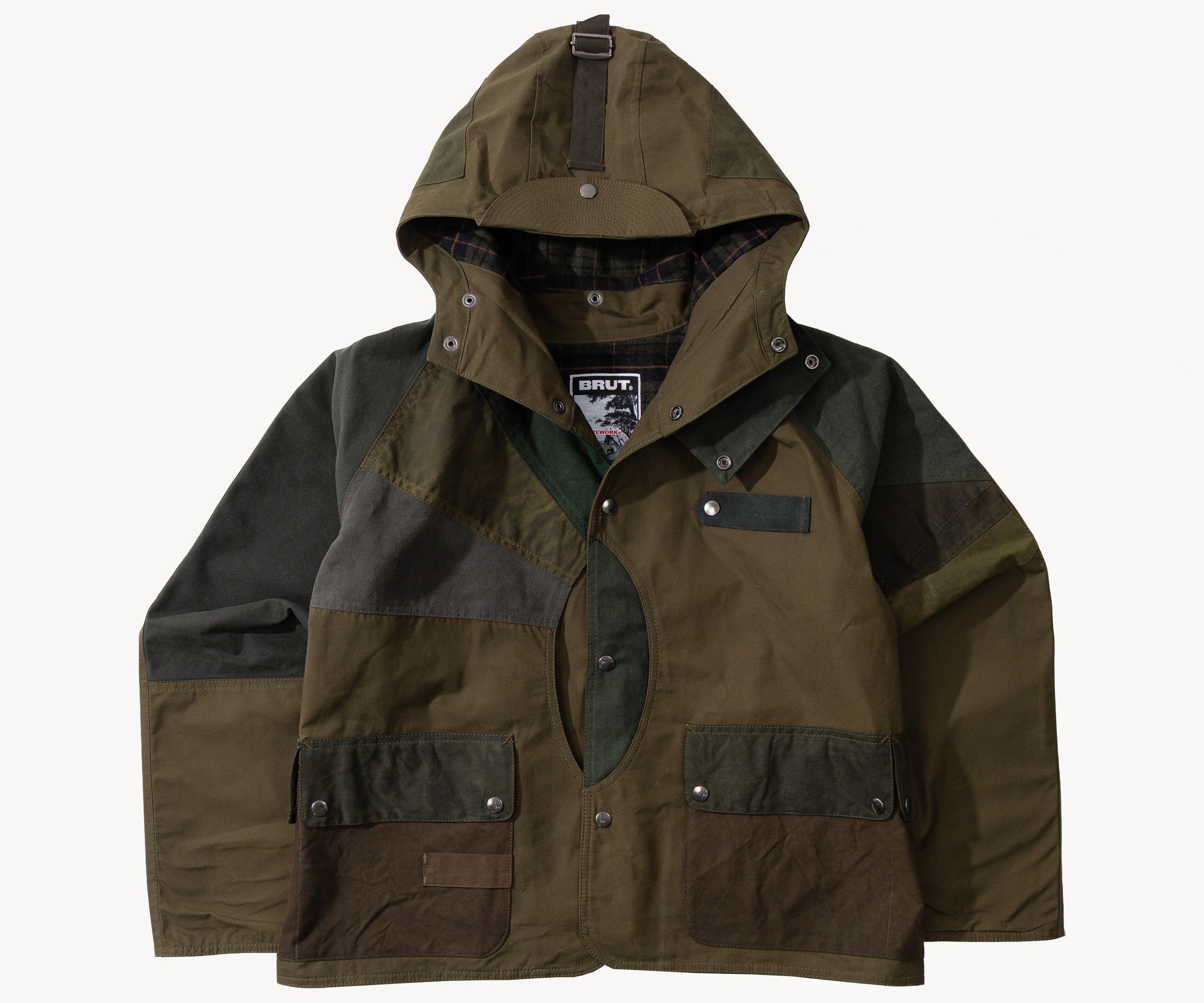 REWORK® FULLMOON WAX JACKET - N° 005 Coats & Jackets MEDIUM / GREEN - BRUT Clothing US