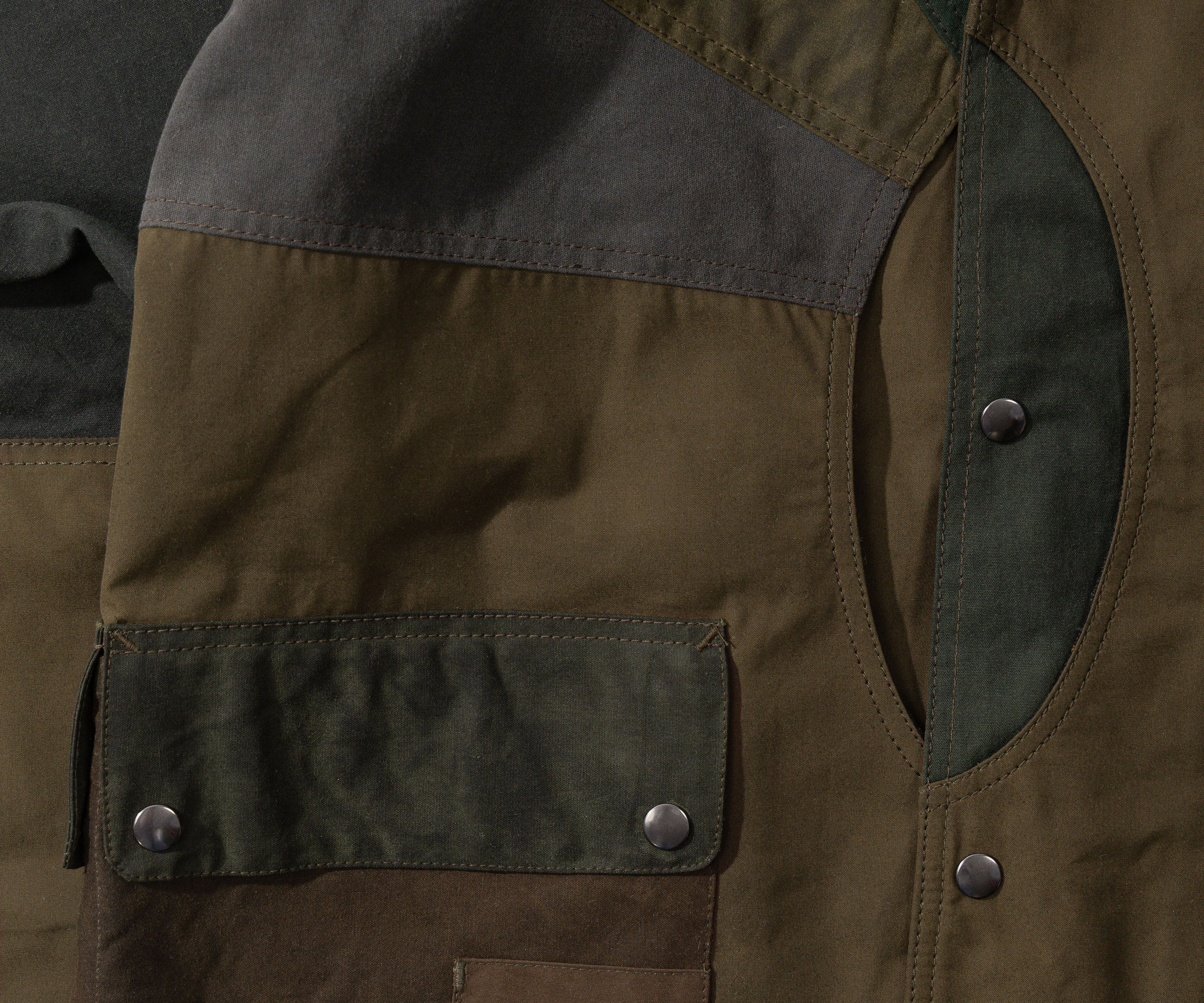 REWORK® FULLMOON WAX JACKET - N° 005 Coats & Jackets MEDIUM / GREEN - BRUT Clothing US