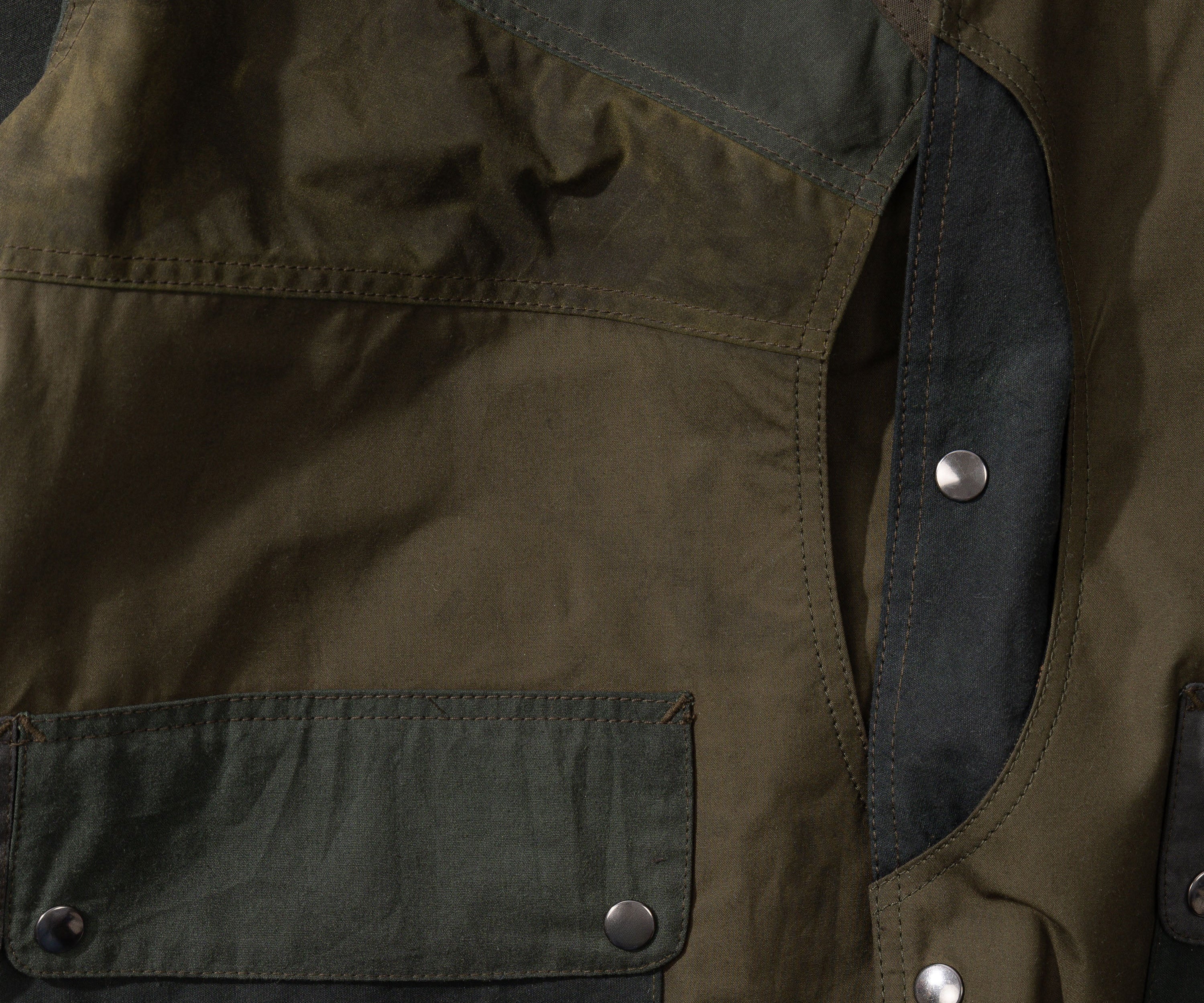 REWORK® FULLMOON WAX JACKET - N° 010 Coats & Jackets LARGE / GREEN - BRUT Clothing US