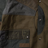 REWORK® FULLMOON WAX JACKET - N° 012 Coats & Jackets LARGE / GREEN - BRUT Clothing US