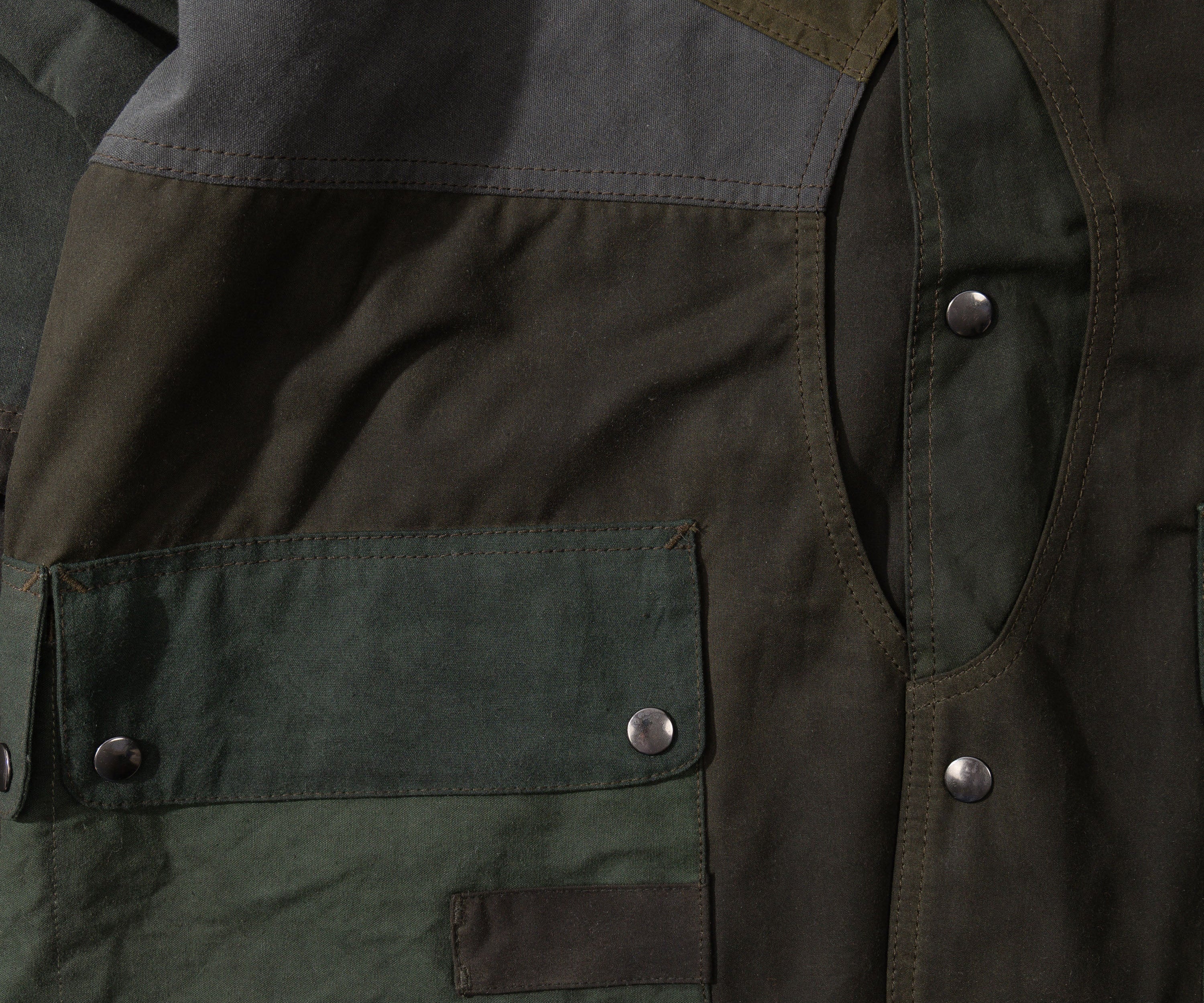 REWORK® FULLMOON WAX JACKET - N° 003 Coats & Jackets MEDIUM / GREEN - BRUT Clothing US