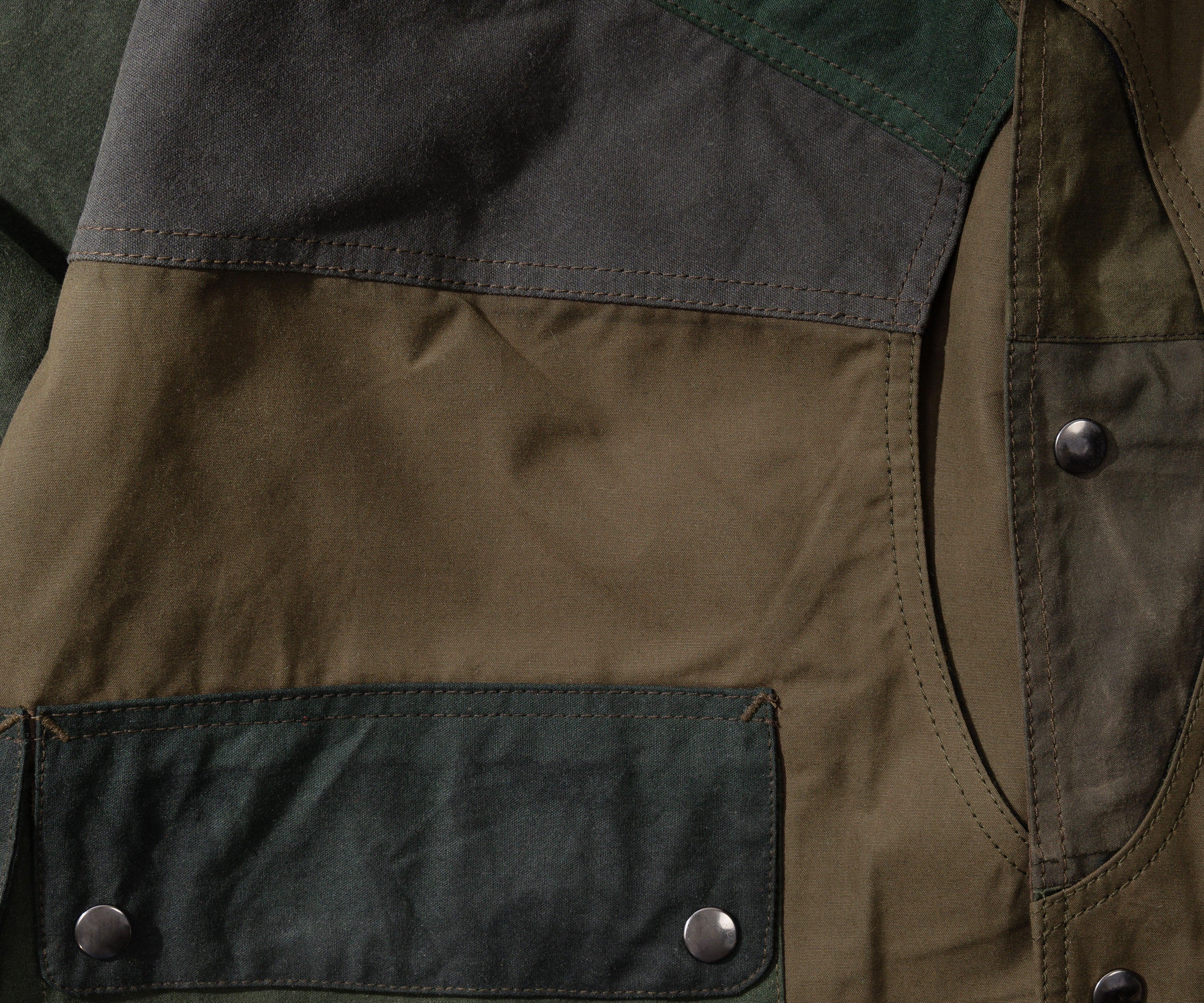 REWORK® FULLMOON WAX JACKET - N° 002 Coats & Jackets SMALL / GREEN - BRUT Clothing US