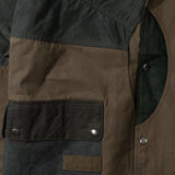 REWORK® FULLMOON WAX JACKET - N° 014 Coats & Jackets X-LARGE / GREEN - BRUT Clothing US