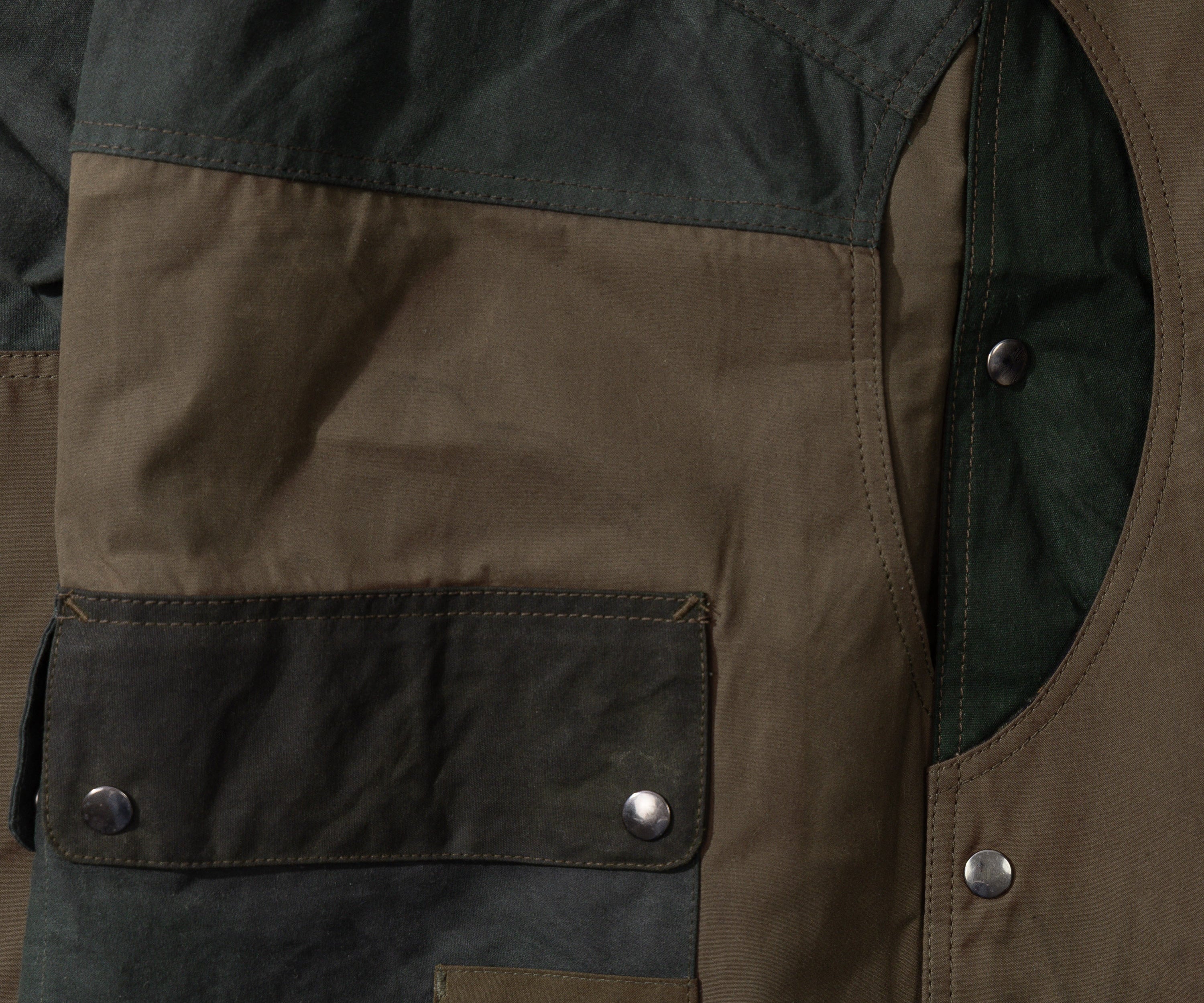 REWORK® FULLMOON WAX JACKET - N° 014 Coats & Jackets X-LARGE / GREEN - BRUT Clothing US