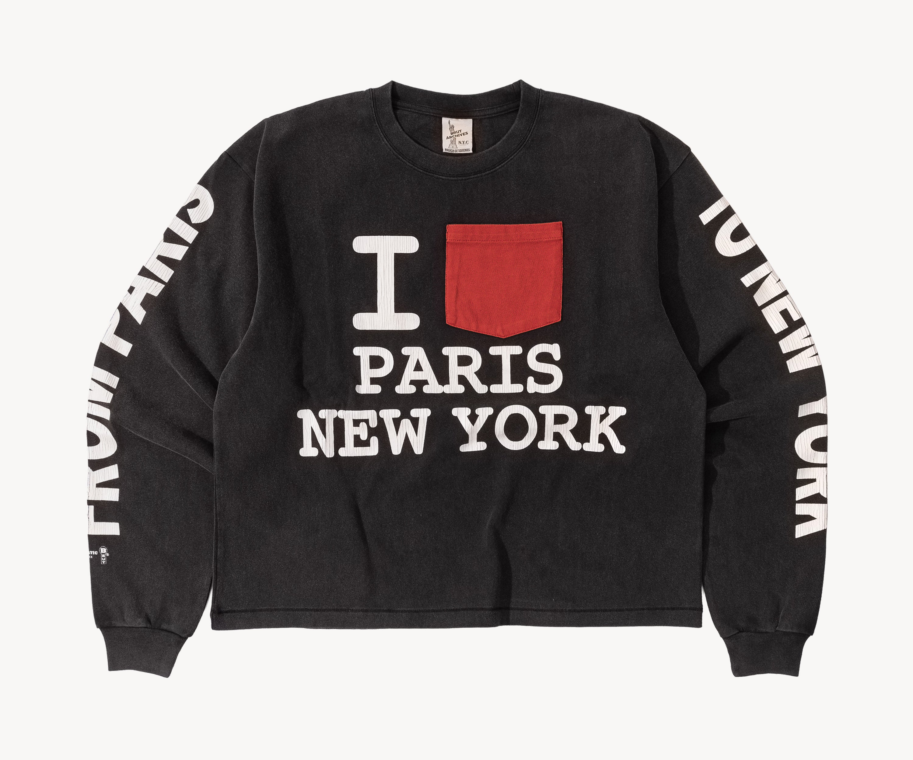 I LOVE PARIS NYC TEE T-Shirts X-SMALL / BLACK - BRUT Clothing US