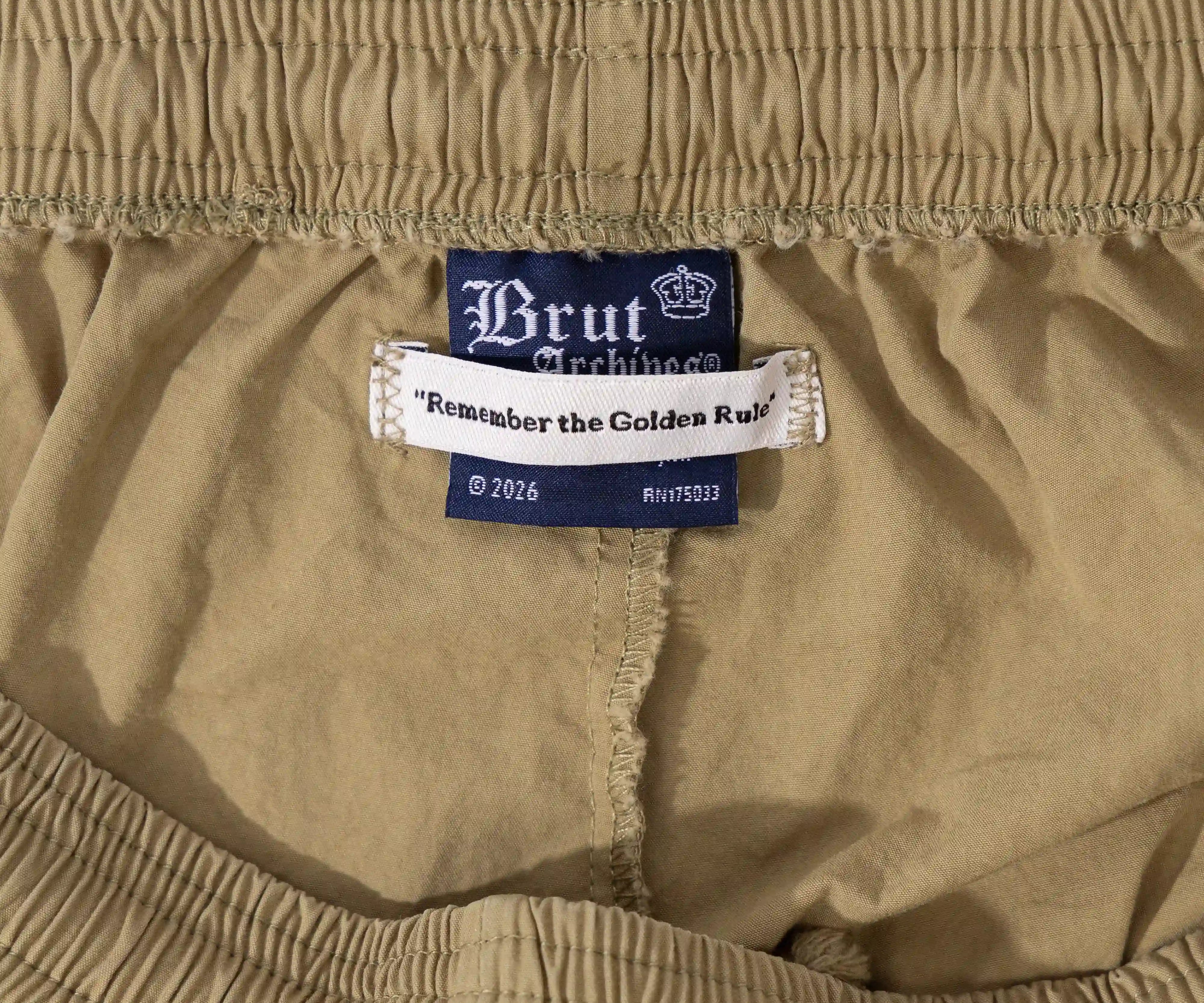 THE POPLIN PANTS Pants SMALL / BEIGE - BRUT Clothing US