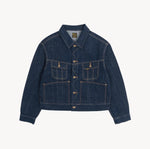 THE RIVET TRUCKER JACKET Coats & Jackets X-SMALL / RAW INDIGO - BRUT Clothing US