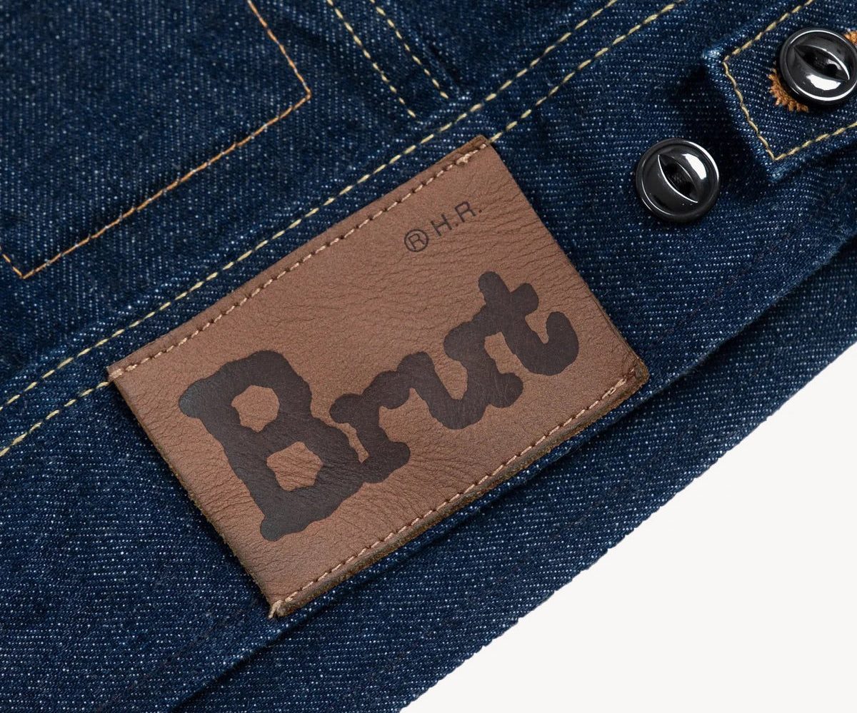 THE RIVET TRUCKER JACKET Coats & Jackets X-SMALL / RAW INDIGO - BRUT Clothing US