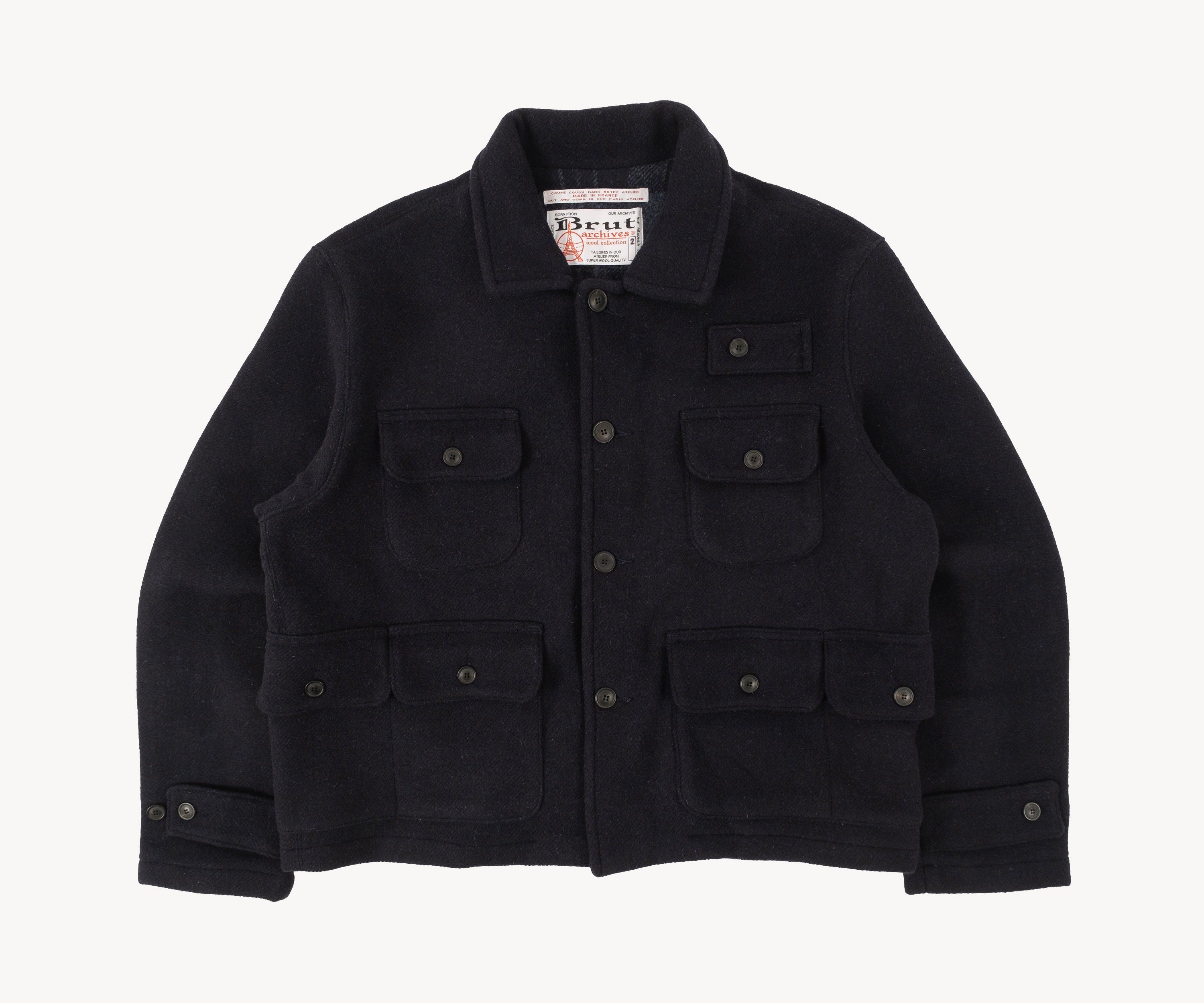 SEVEN POCKET JACKET Coats & Jackets 1 - X-SMALL / NAVY - BRUT Clothing US