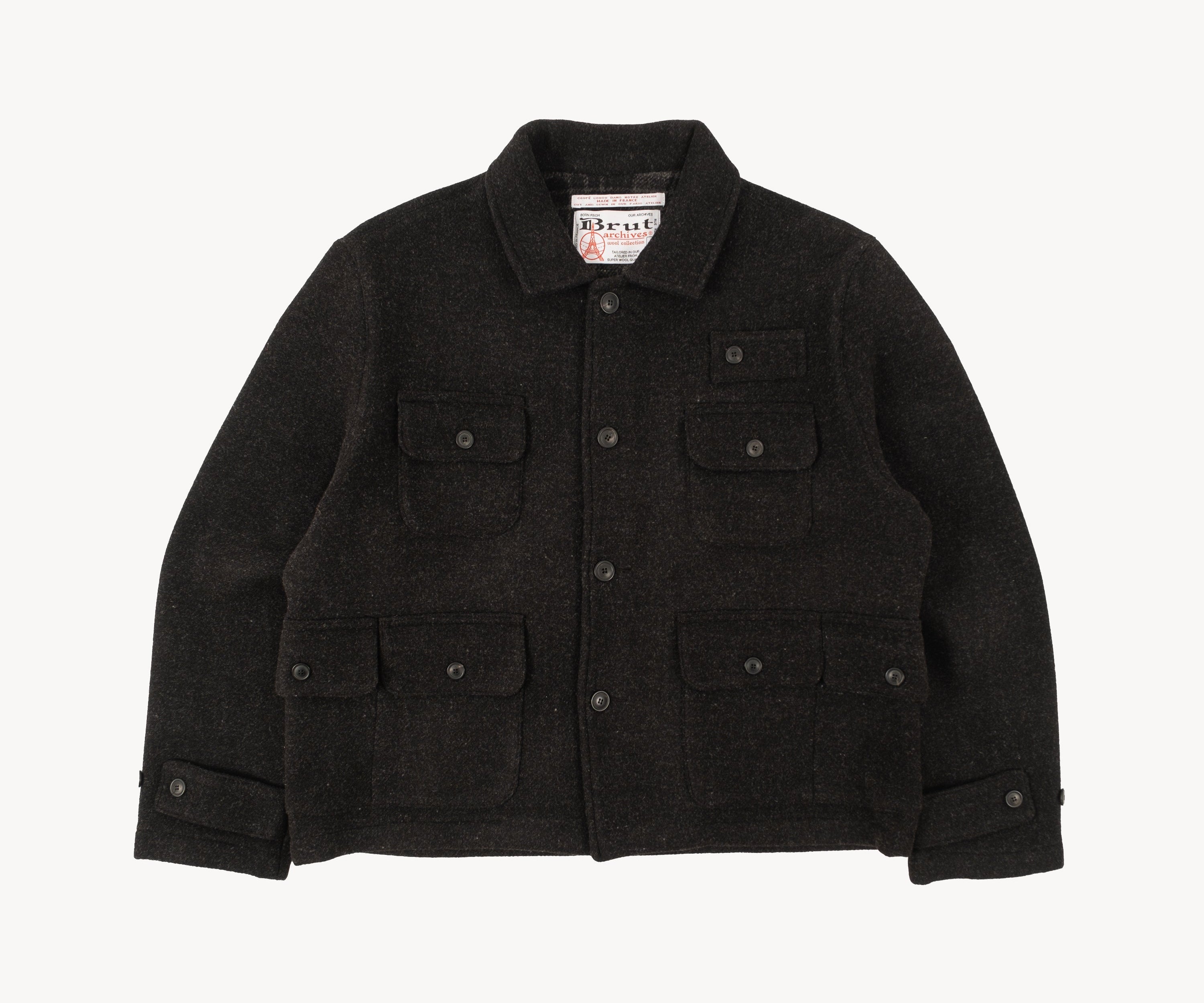 SEVEN POCKET JACKET Coats & Jackets 1 - X-SMALL / CHARCOAL - BRUT Clothing US