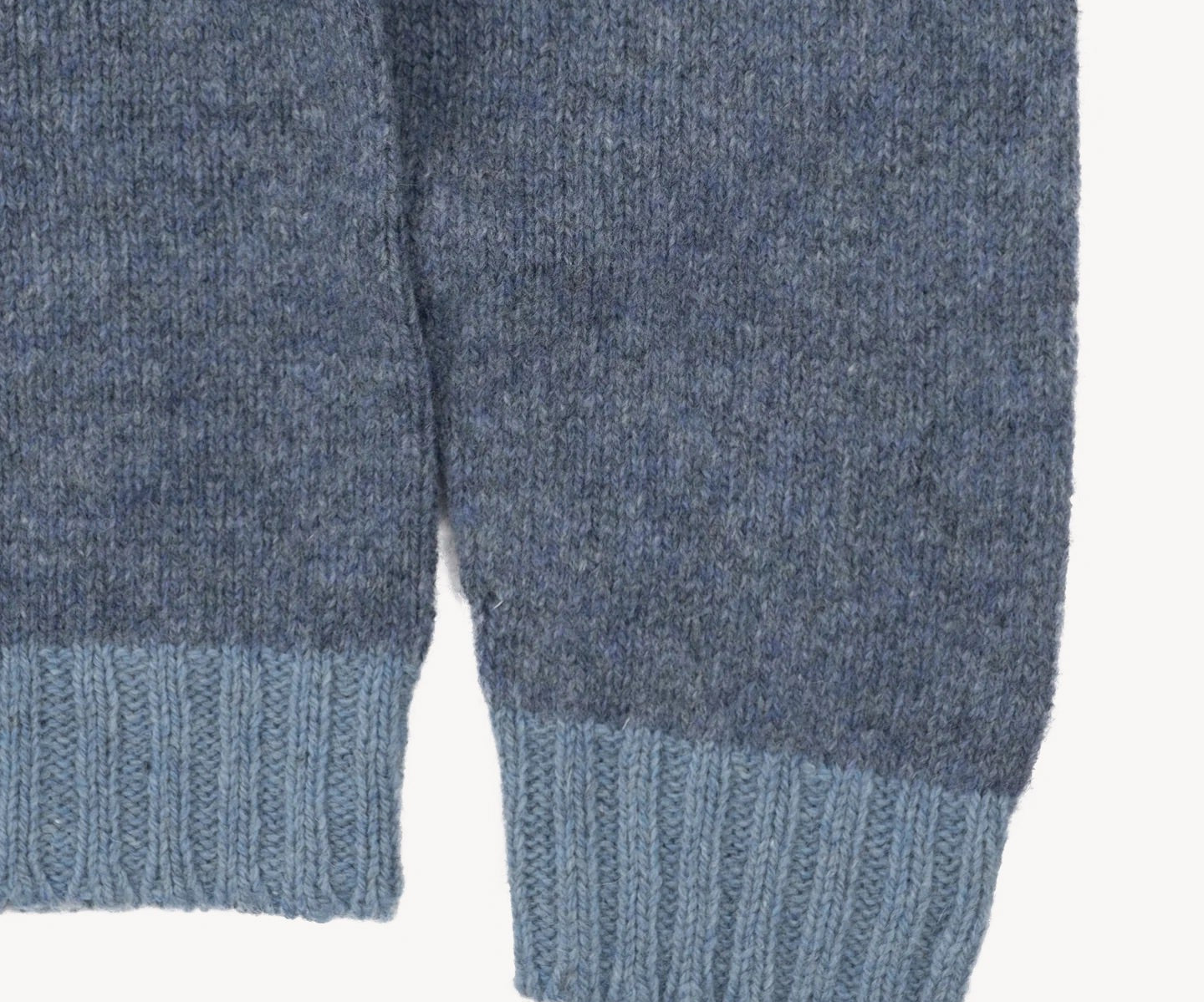 THE V-NECK SHETLAND Knitwear SMALL / MEDIUM BLUE - BRUT Clothing US